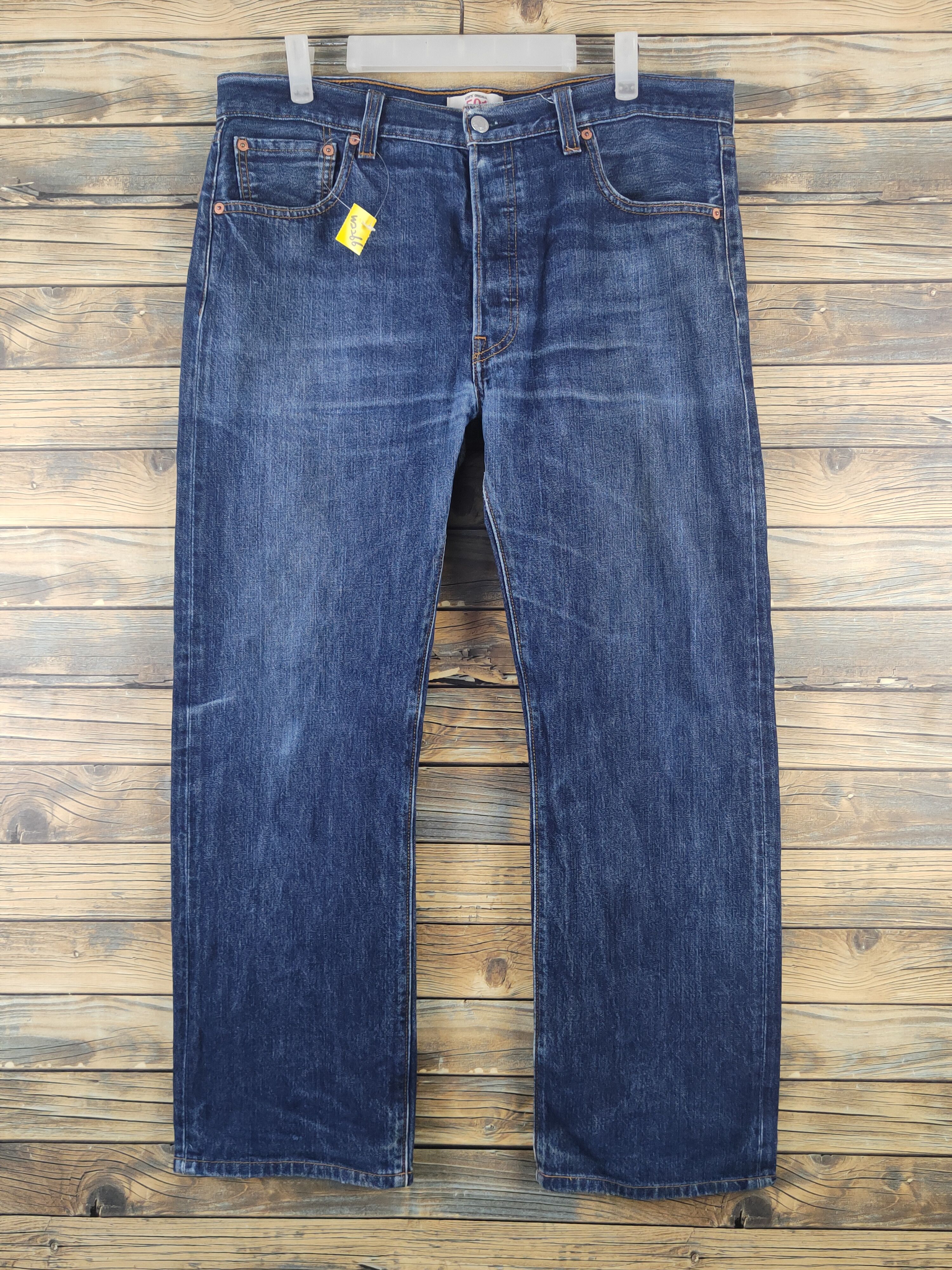 Levi's 501 Levi's Blue Distressed Ripped Jeans #W2266 Size US 36 / EU 52 - 1 Thumbnail