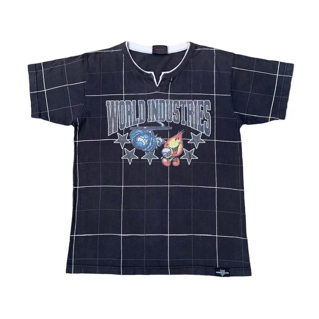 Vintage Vintage 90s World Industries Skateboards T-Shirt Size US M / EU 48-50 / 2 - 2 Thumbnail