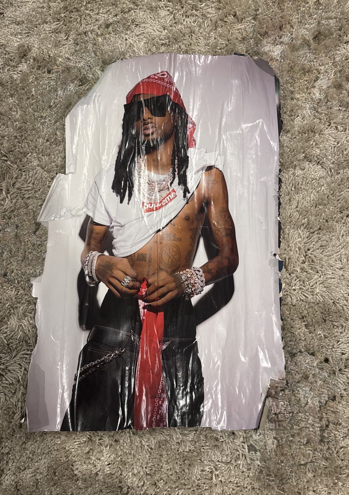 Supreme Supreme x Playboi Carti Poster | Grailed
