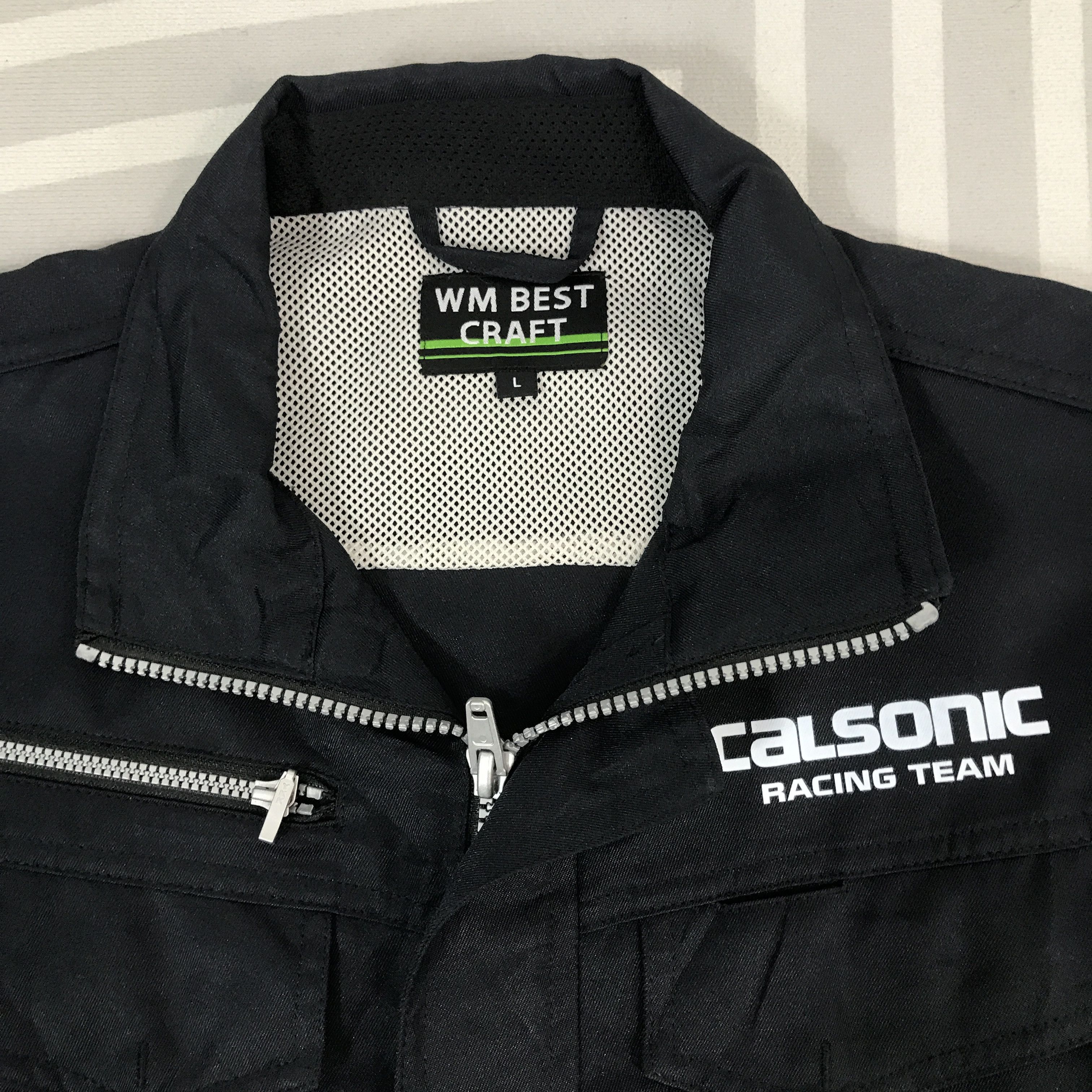 Japanese Brand × Vintage Vtg Calsonic Racing Team Nissan japan uniform custom Jacket Size US L / EU 52-54 / 3 - 9 Thumbnail