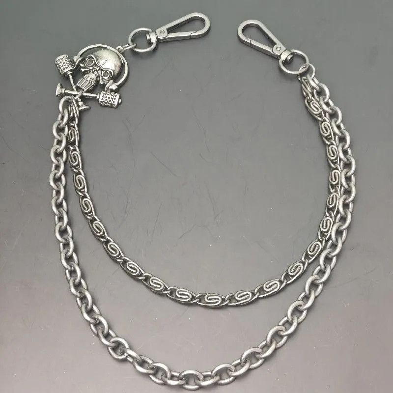 Vintage Heavy Duty Link Metal Pants Chain Size ONE SIZE - 3 Thumbnail