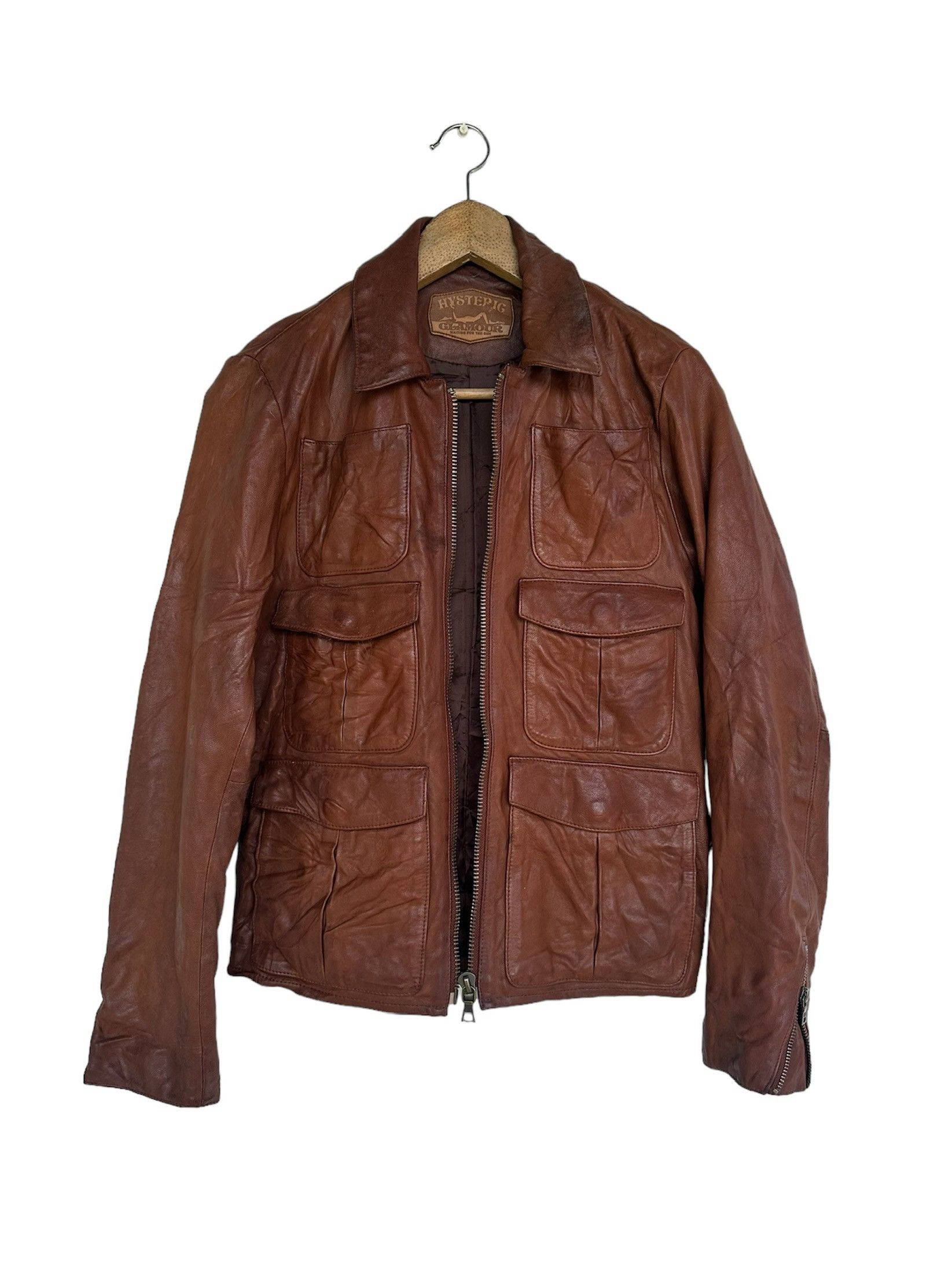 Hysteric Glamour Hysteric Glamour Patina Leather Jacket Waiting For The Sun Size US S / EU 44-46 / 1 - 1 Thumbnail
