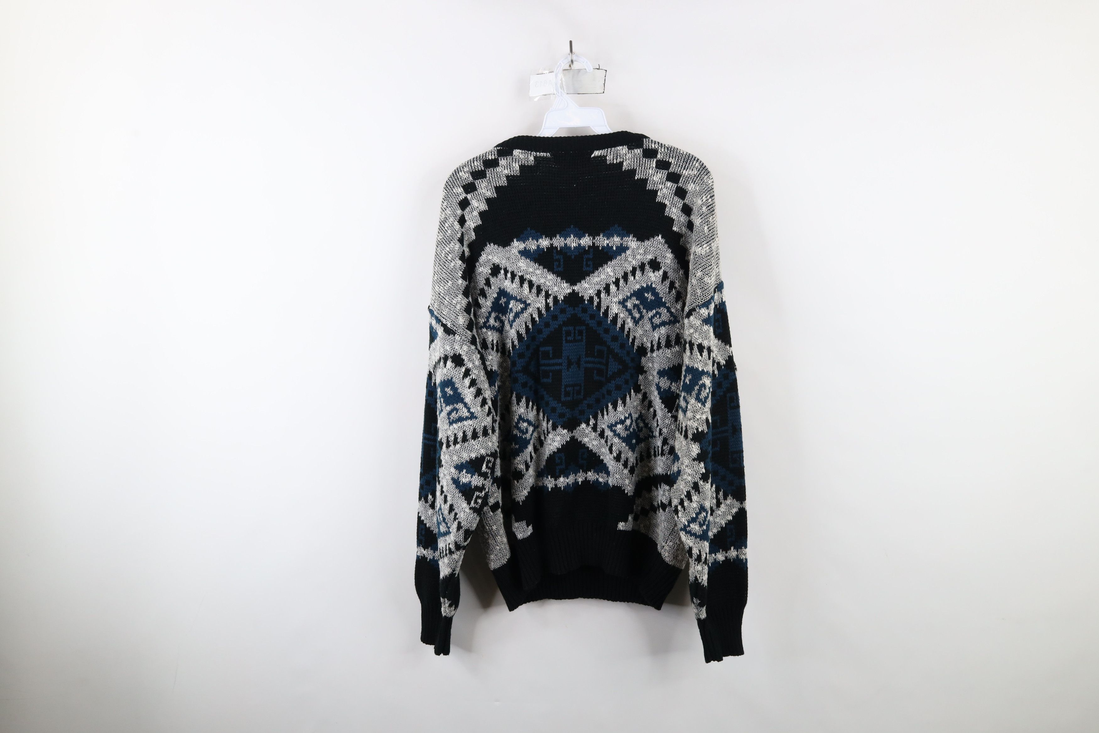 Vintage Vintage 90s Coogi Style Fiesta Geometric Knit Dad Sweater Size US XL / EU 56 / 4 - 9 Thumbnail