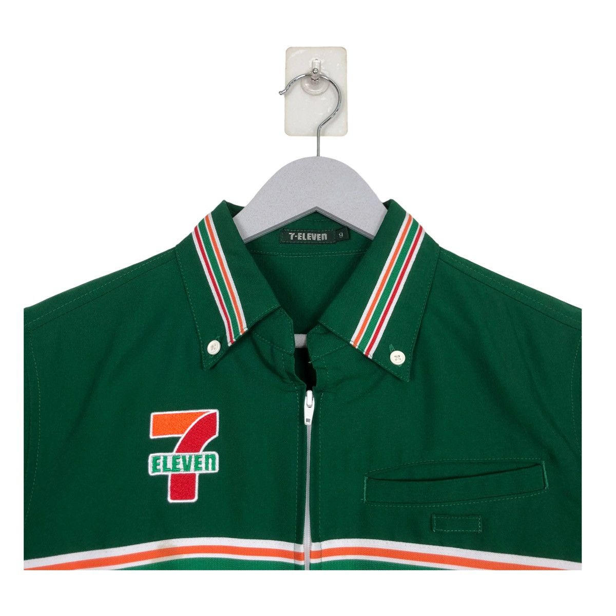 Japanese Brand 💥VINTAGE 7 ELEVEN WORKER SHIRT ZIPPER STYLE Size US M / EU 48-50 / 2 - 4 Thumbnail