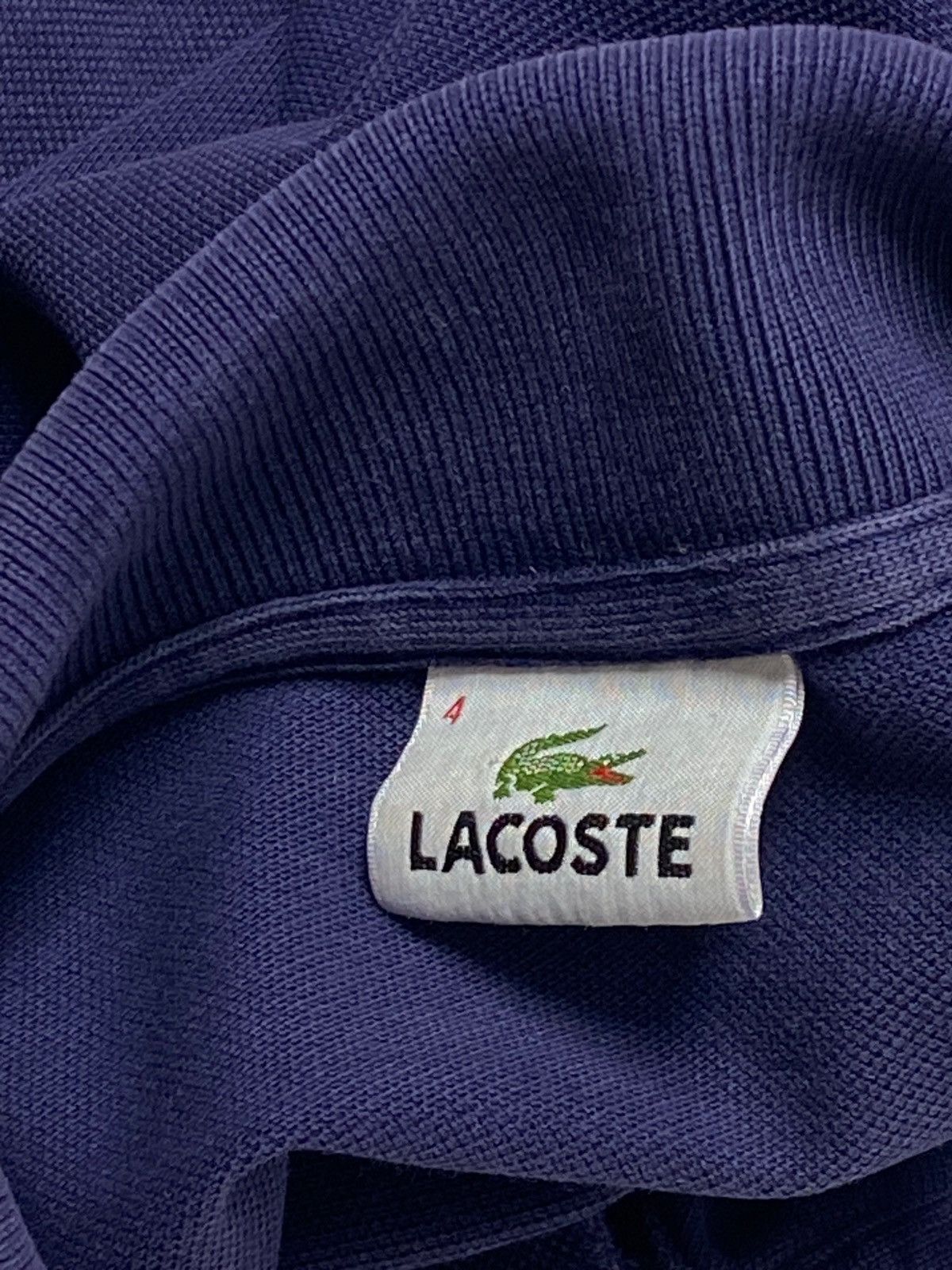 Lacoste Vintage LACOSTE Purple Navi Minimalistic Small Logo Polo Y2K Size US M / EU 48-50 / 2 - 3 Thumbnail