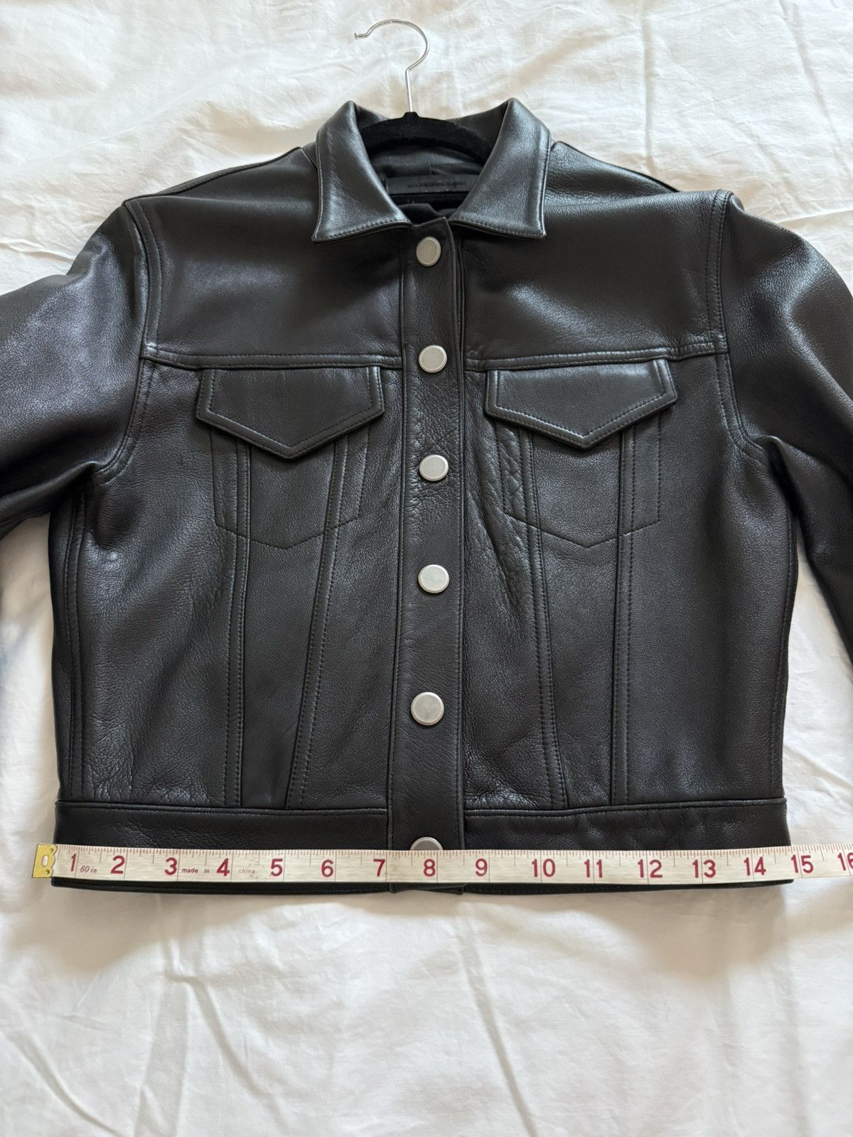 Alexander Wang Alexander Wang Cropped Leather Jacket Size S / US 4 / IT 40 - 15 Thumbnail