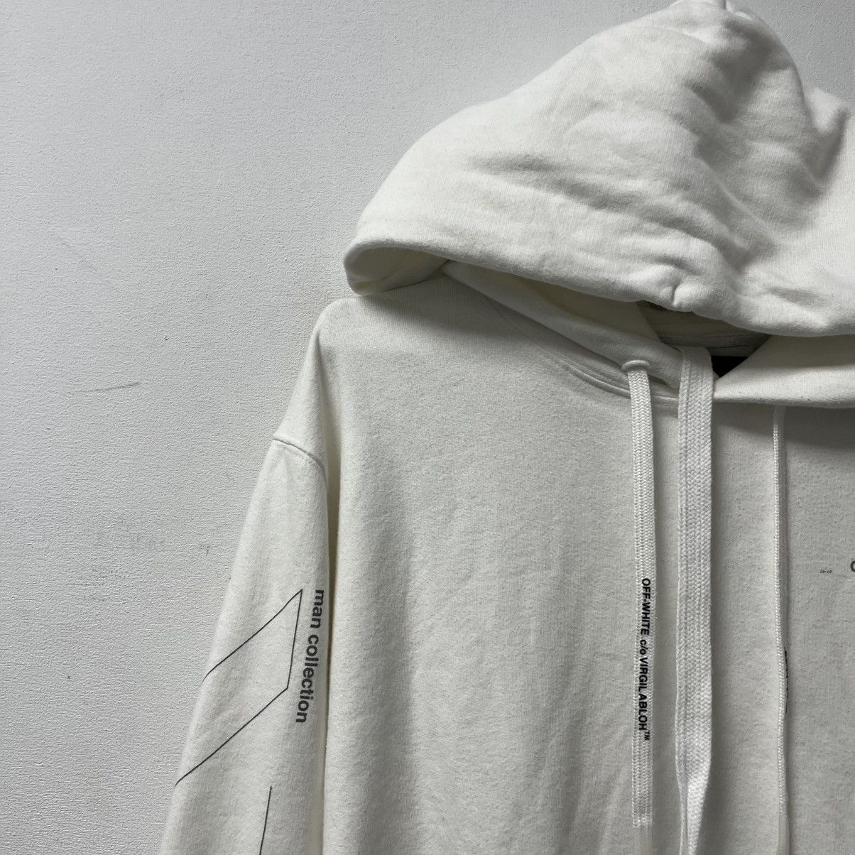 Off-White Off-White Luxury Hoodie Big Logo Rare White Size US L / EU 52-54 / 3 - 4 Thumbnail