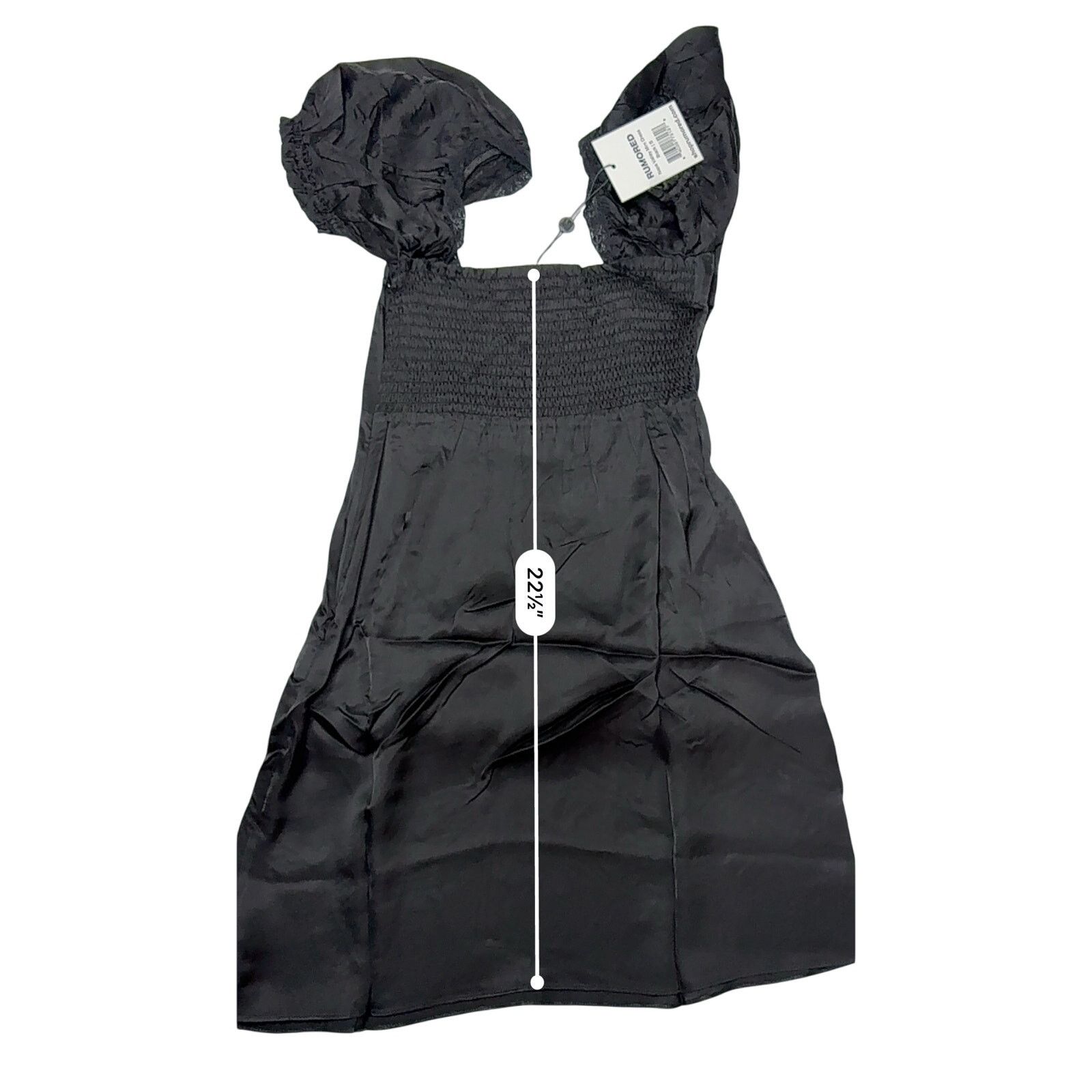 Other Rumored Napa Valley Mini Dress SMALL Black Lace Smocked NWT Size S / US 4 / IT 40 - 7 Thumbnail