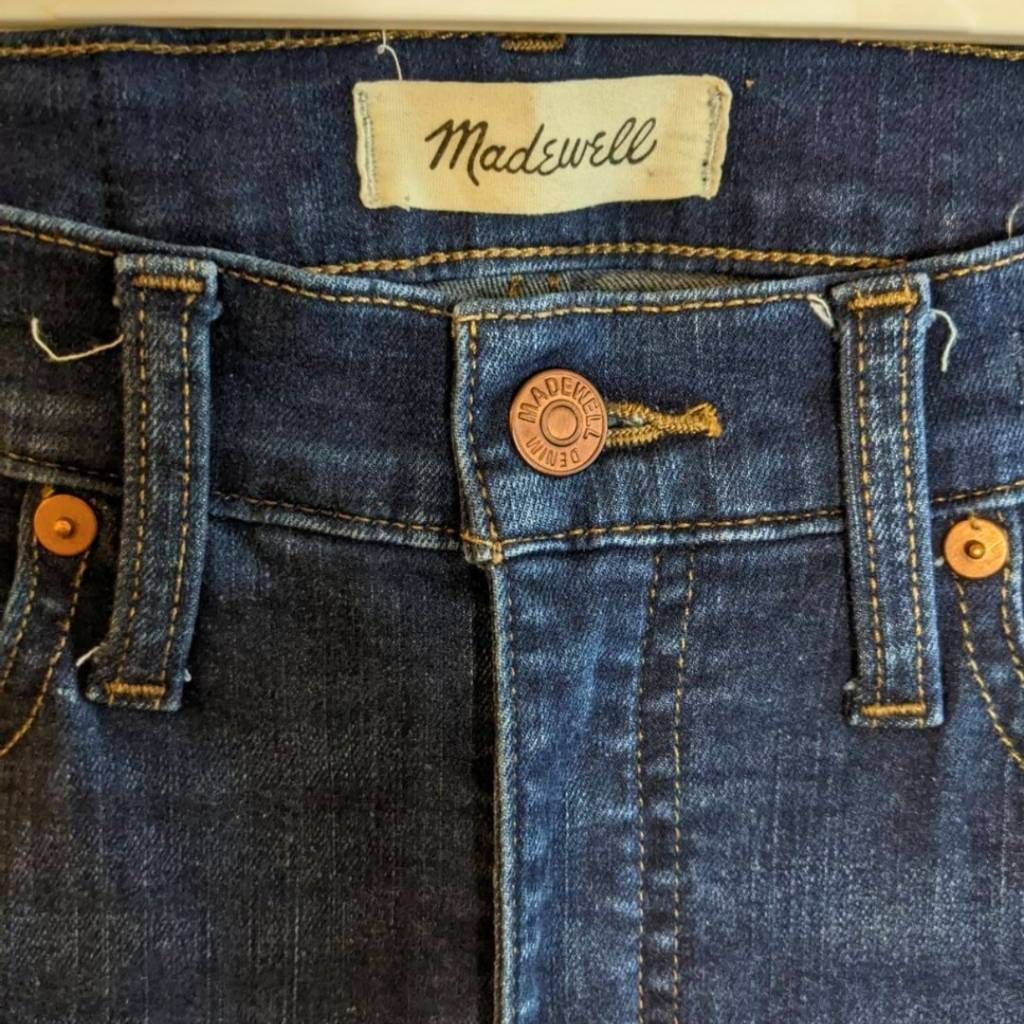 Madewell Madewell 10" High-Rise Skinny Jeans Size 26 Dark Wash Stretch Denim Women's Size 26" / US 2 / IT 38 - 3 Thumbnail