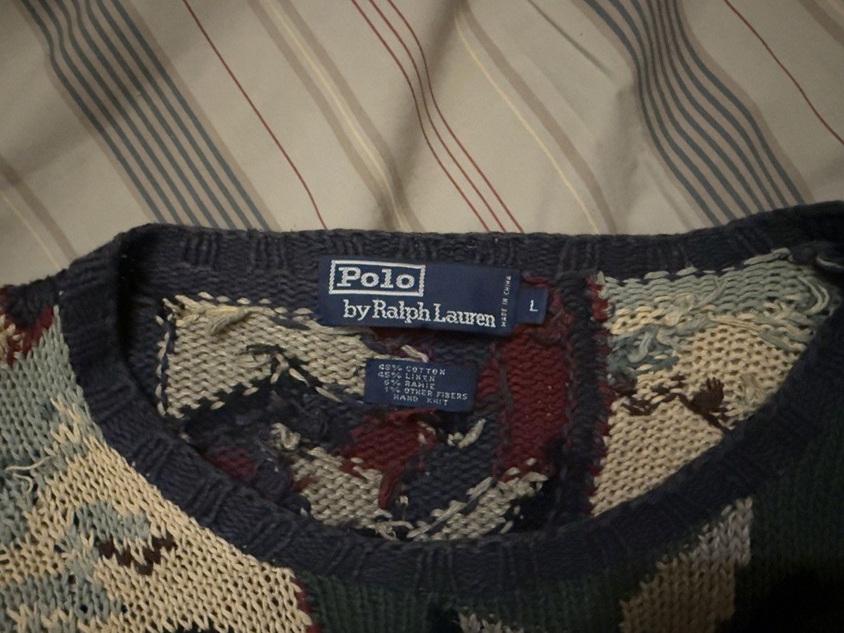 Polo Ralph Lauren 1995 Polo Ralph Lauren Patchwork Sweater Size US L / EU 52-54 / 3 - 5 Thumbnail