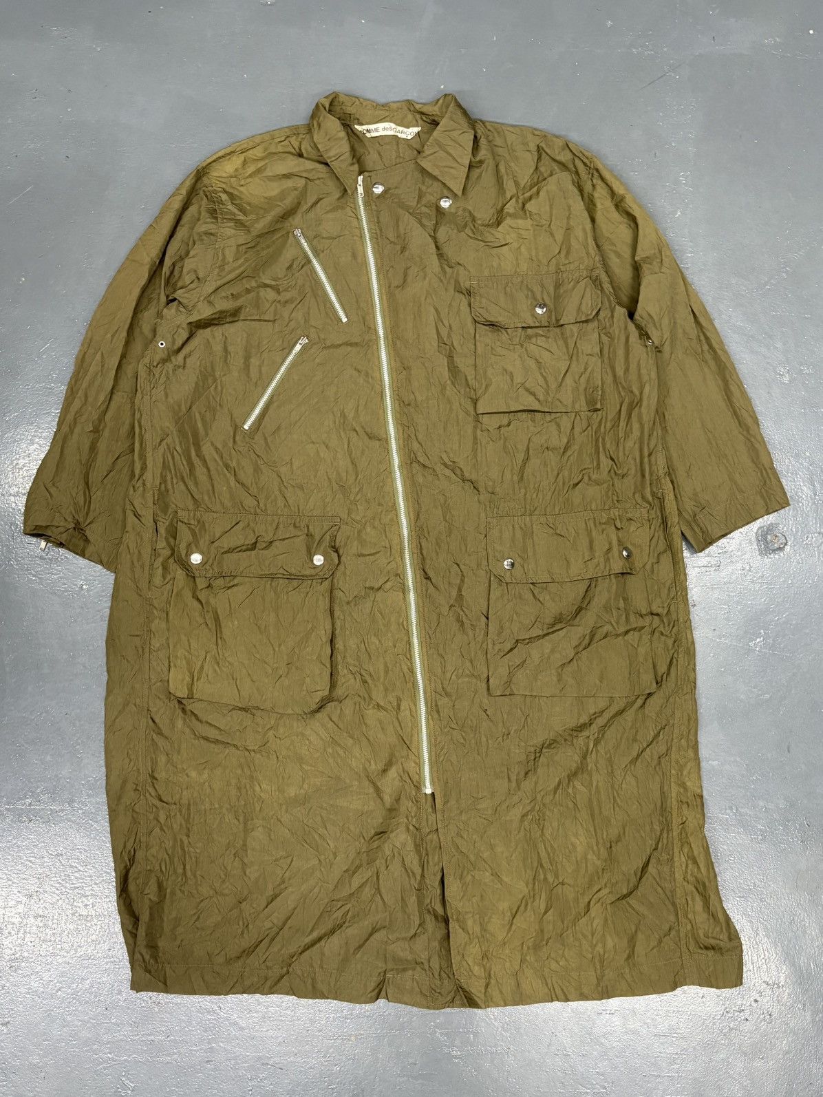 Comme des Garcons Vintage asymmetric zip utility parka jacket Size US XL / EU 56 / 4 - 1 Thumbnail