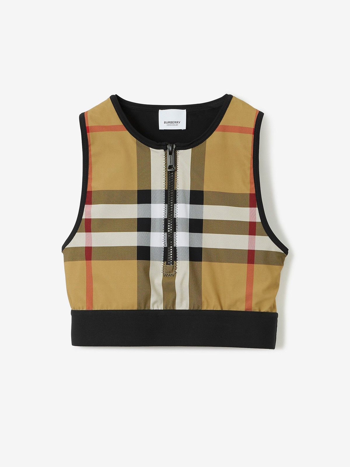 Burberry Burberry Check Stretch Jersey Bra Top Size XS / US 0-2 / IT 36-38 - 1 Thumbnail