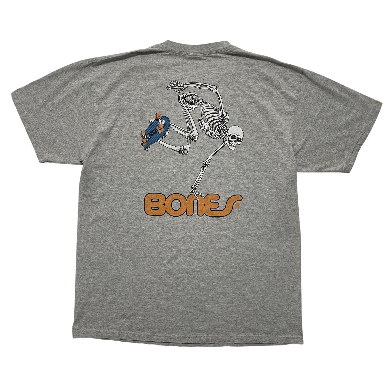 Powell Peralta VTG Y2K 2009 Powell Peralta Bones Grey Graphic T-Shirt XL Size US XL / EU 56 / 4 - 4 Thumbnail