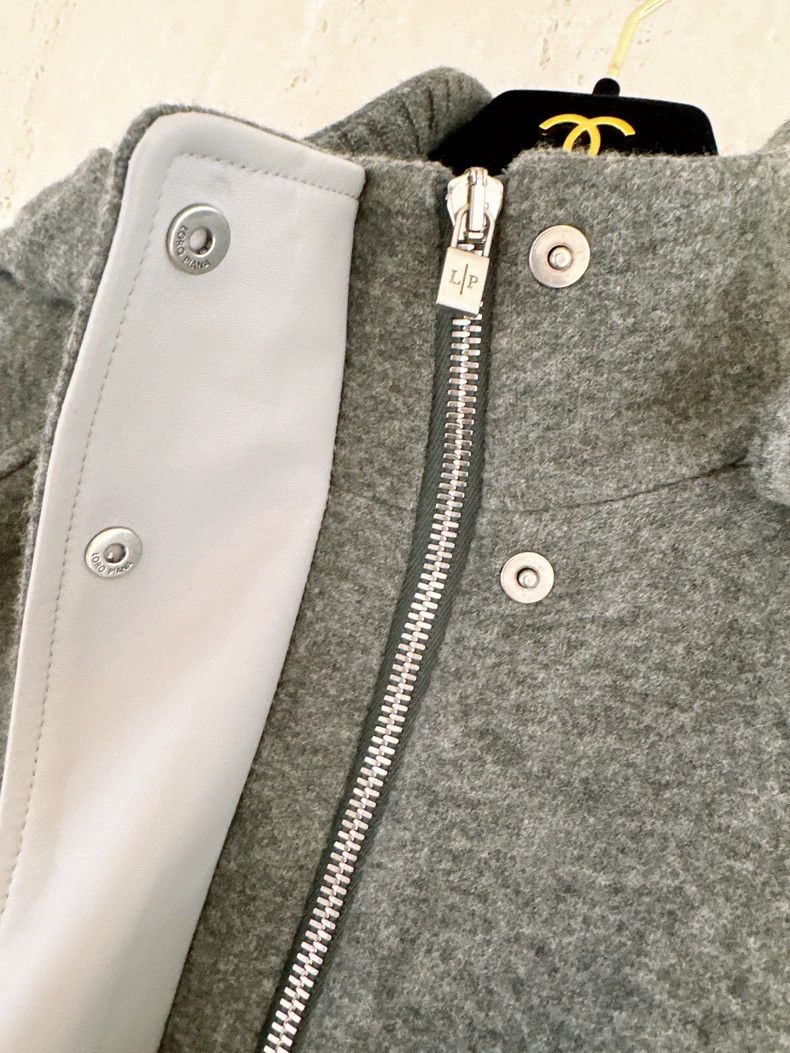 Loro Piana LORO PIANA Icery series, grey cashmere short coat Size S / US 4 / IT 40 - 6 Thumbnail