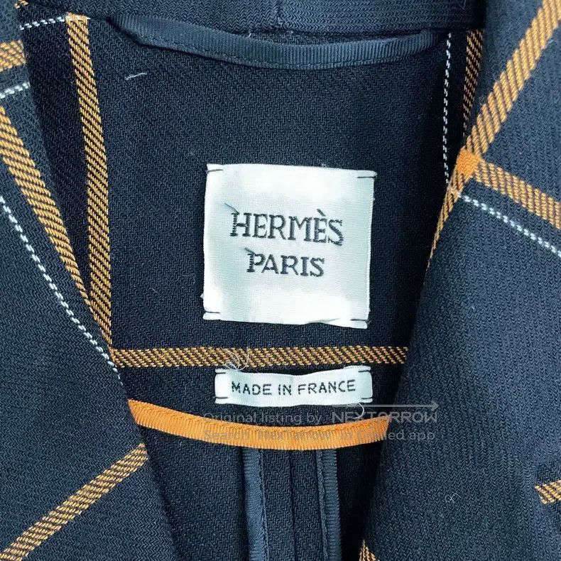 Hermes Hermes Plaid Mid-length Coat Size XXS / US 00 / IT 34 - 4 Thumbnail