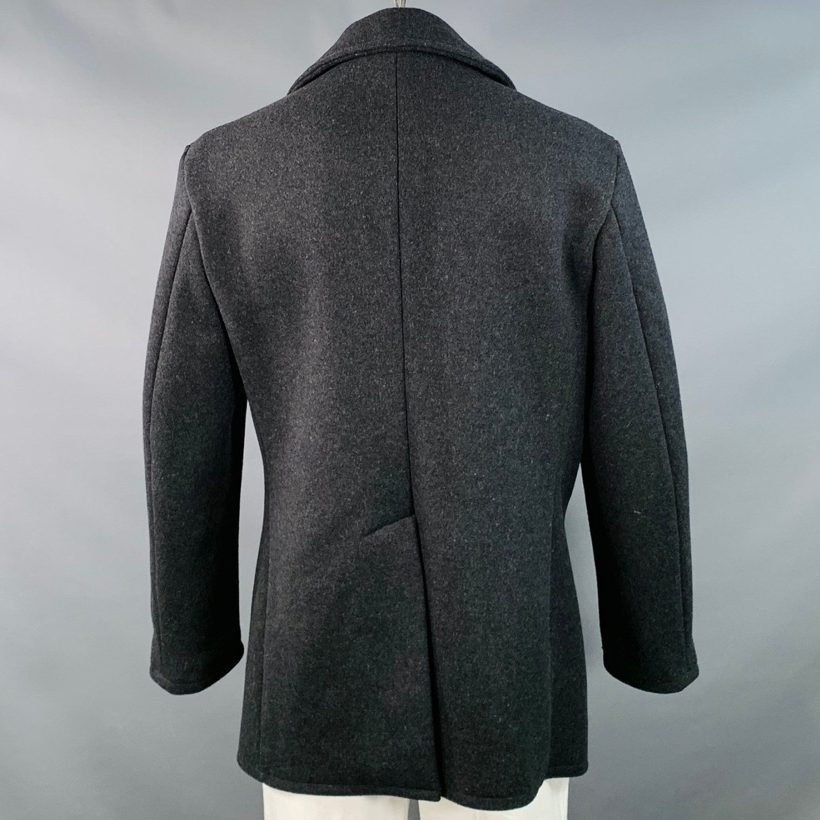 Polo Ralph Lauren POLO by RALPH LAUREN Double Breasted Notch Lapel Peacoat Size US L / EU 52-54 / 3 - 3 Thumbnail