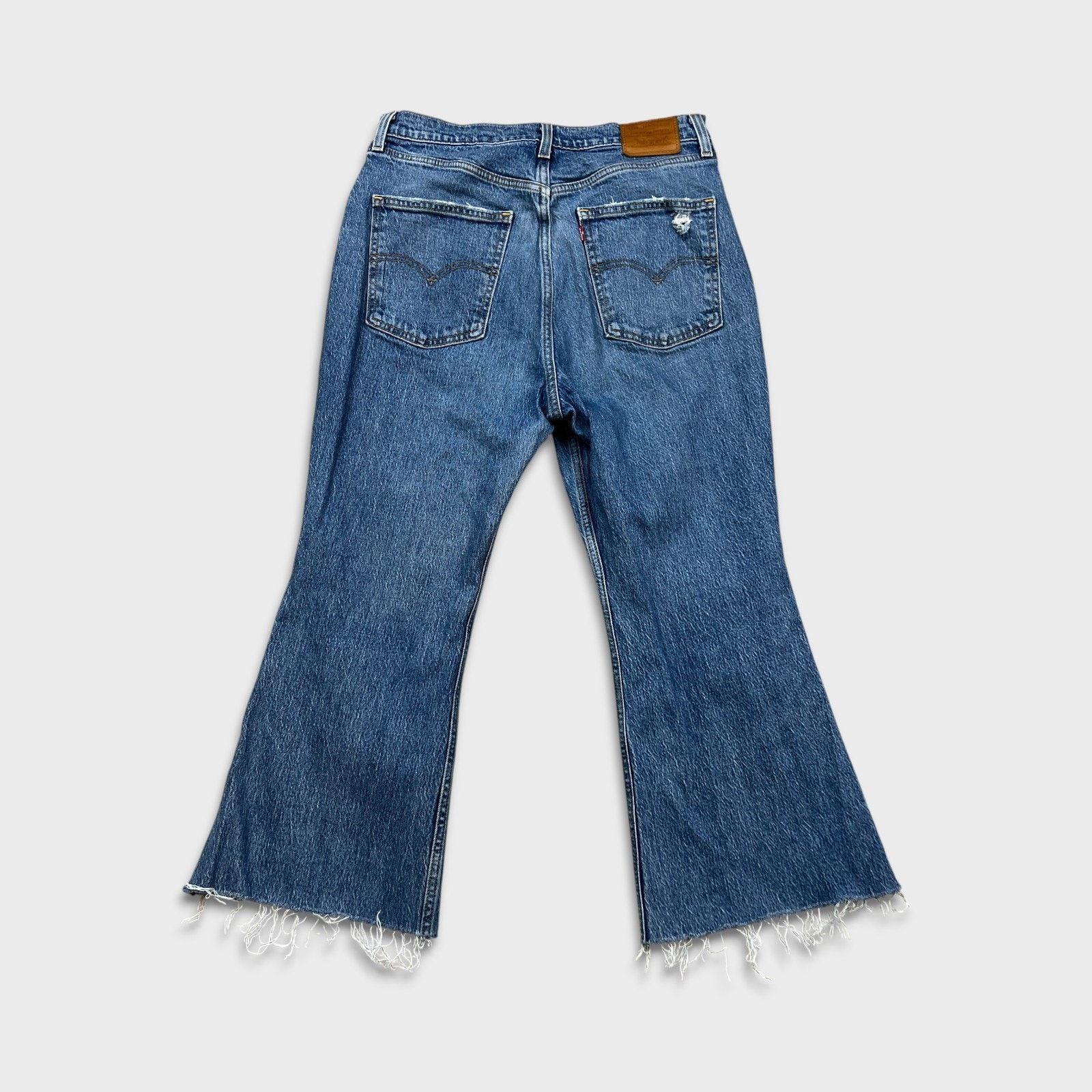 Levi's Levi's 70s High Flare Jeans Womens 31x24 Distressed Denim Size 31" - 5 Thumbnail