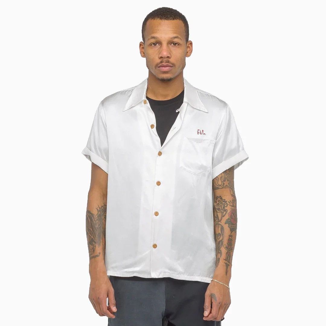 Visvim SS2017 Visvim Irving Camp-Collar "PEERLESS" Satin Shirt Size US M / EU 48-50 / 2 - 1 Thumbnail