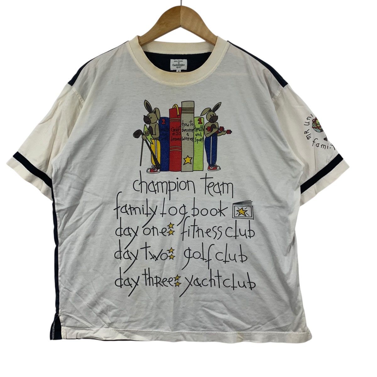 Jean Charles De Castelbajac Vintage JEAN CHARLES CASTELBAJAC Italy Golf Club Baggy Tee Size US XL / EU 56 / 4 - 5 Thumbnail
