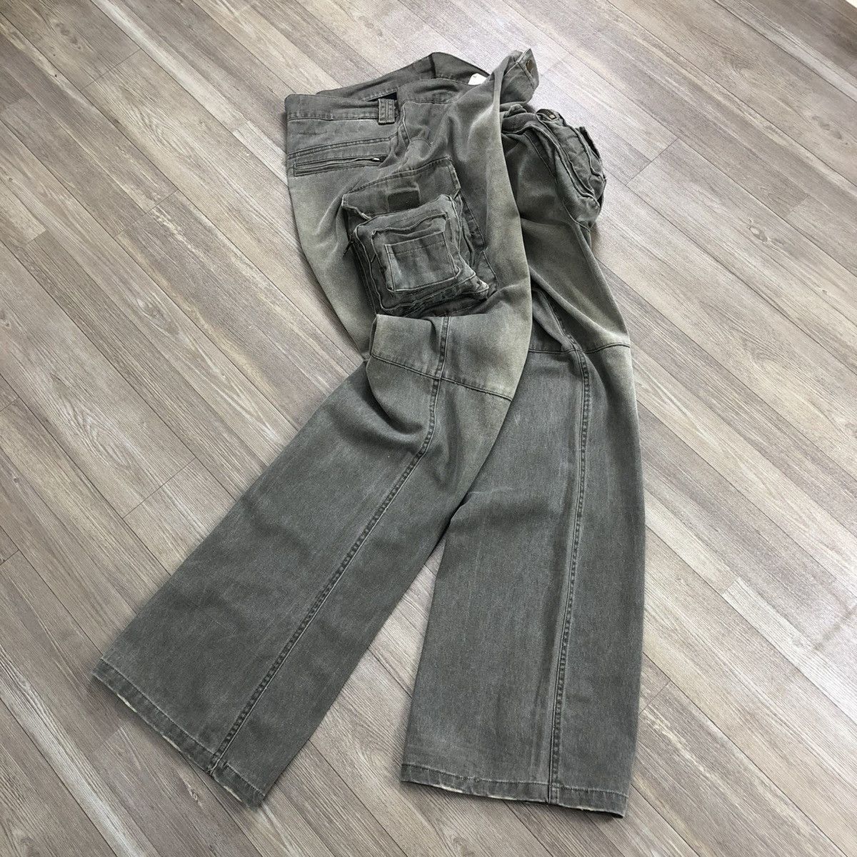 Beauty Beast × If Six Was Nine × Le Grande Bleu (L.G.B.) 2000s Hysteric Glamour GOA LGB Style 3D Bondage Pants Y2K Size US 33 - 12 Thumbnail