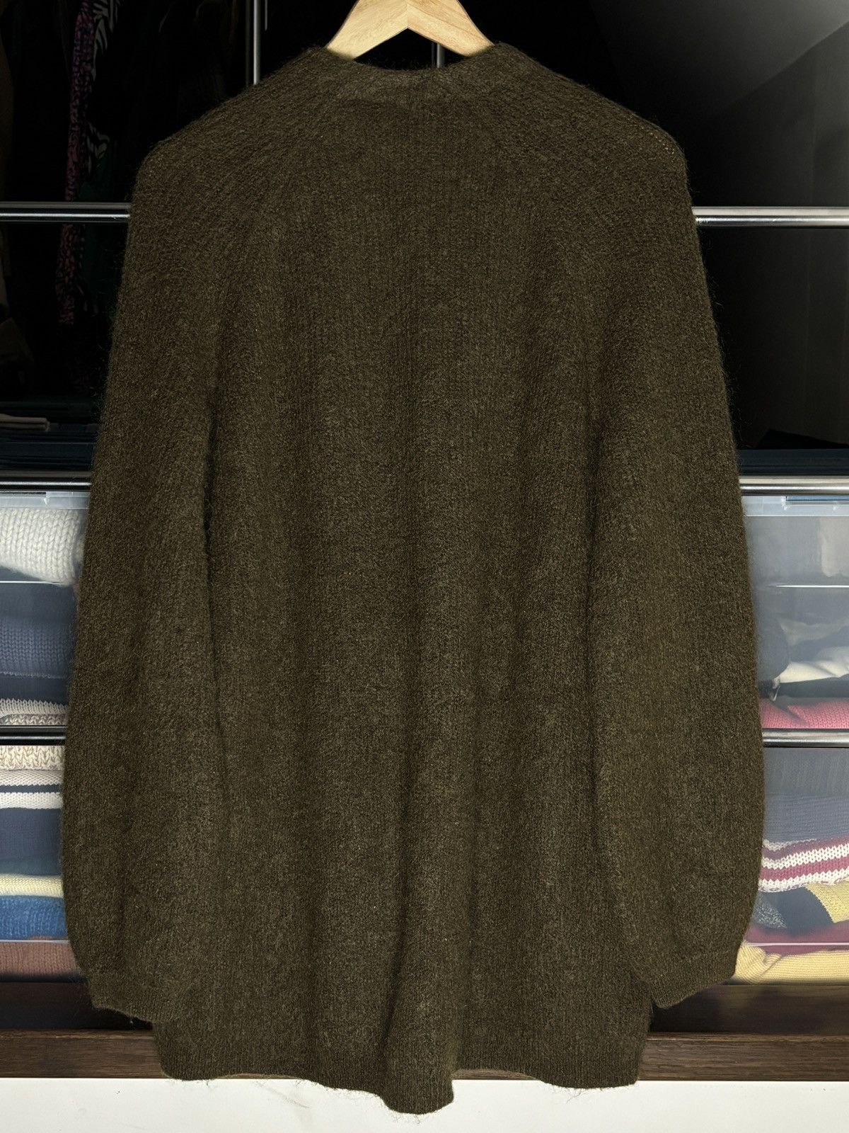 By Malene Birger By Malene Birger Wool Mohair Olive Oversize Cardigan Sweater Size S / US 4 / IT 40 - 5 Thumbnail