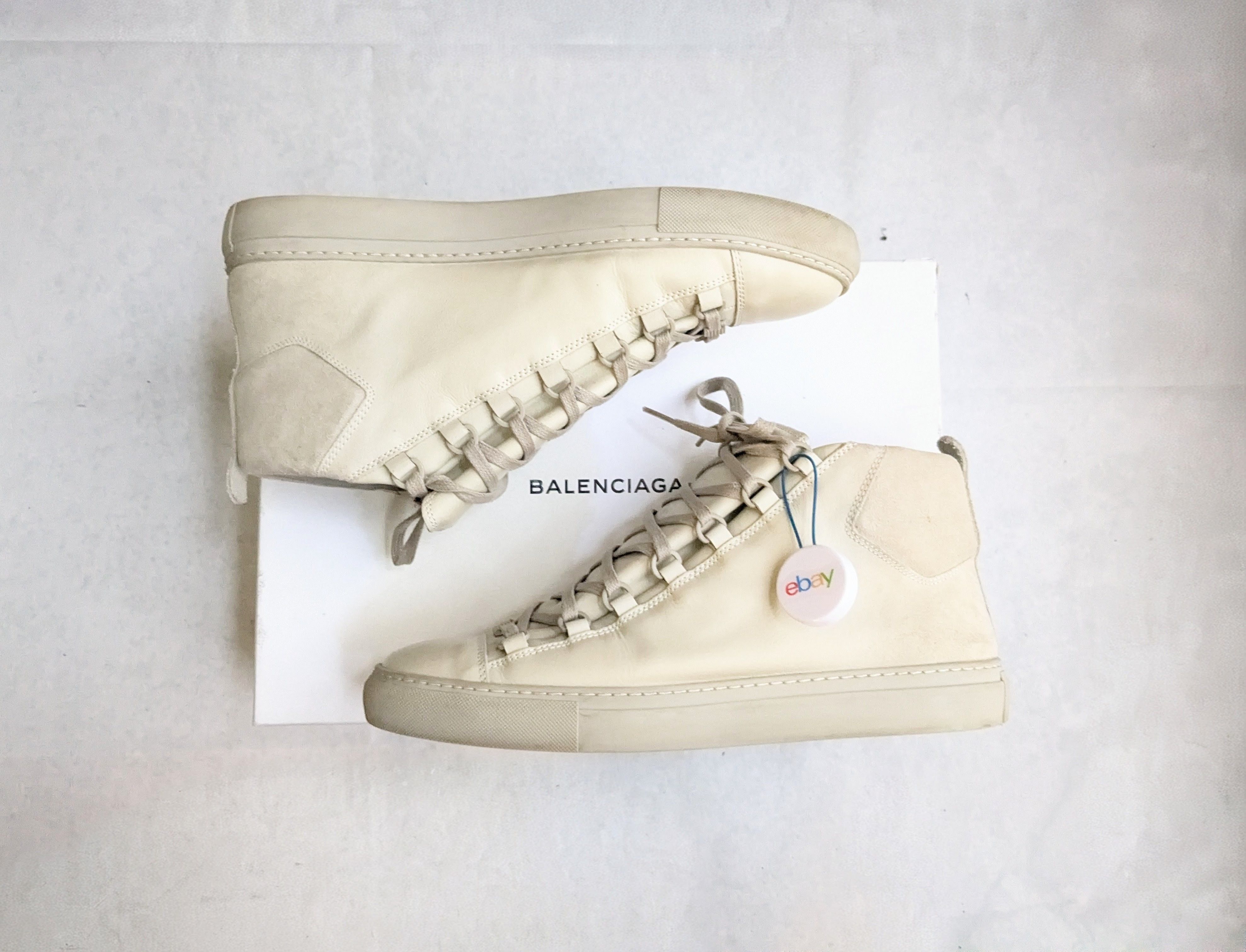 Balenciaga Balenciaga Arena Sneakers Gray 11 High Tops Leather Size US 11 / EU 44 - 1 Thumbnail