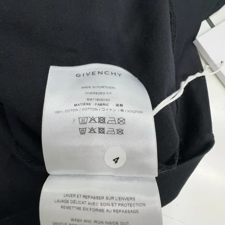 Other Givenchy Givenchy Black Logo Print Loose TShirt -2507 Size US L / EU 52-54 / 3 - 4 Thumbnail