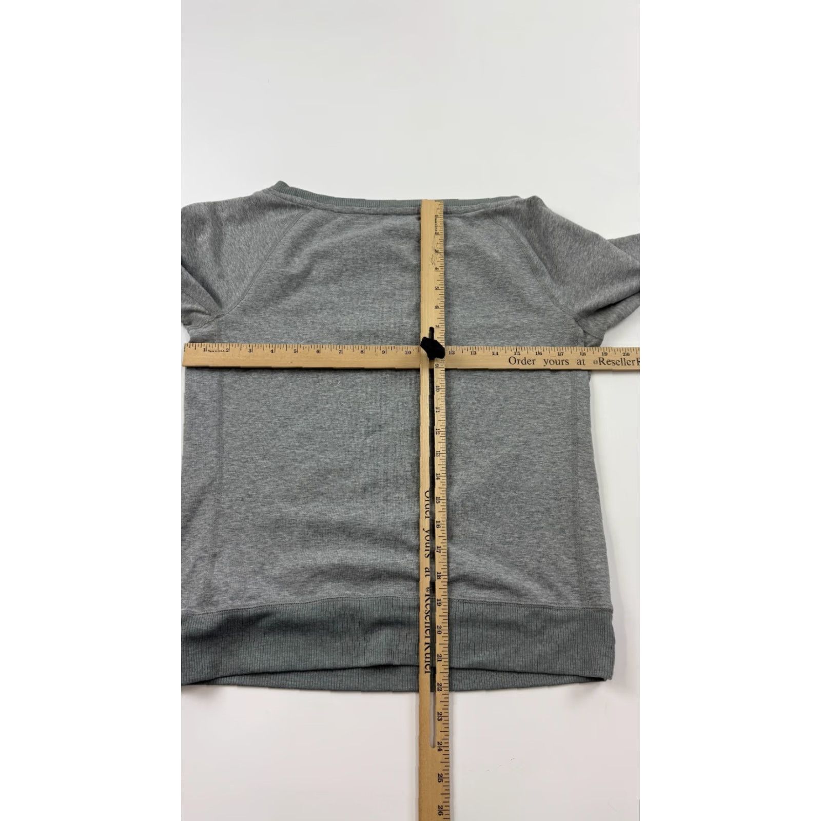 Nike Nike Sweatshirt Womens Small Gray Heather Dri Fit Ribbed Hem Cuff Long Sleeve Size S / US 4 / IT 40 - 6 Thumbnail