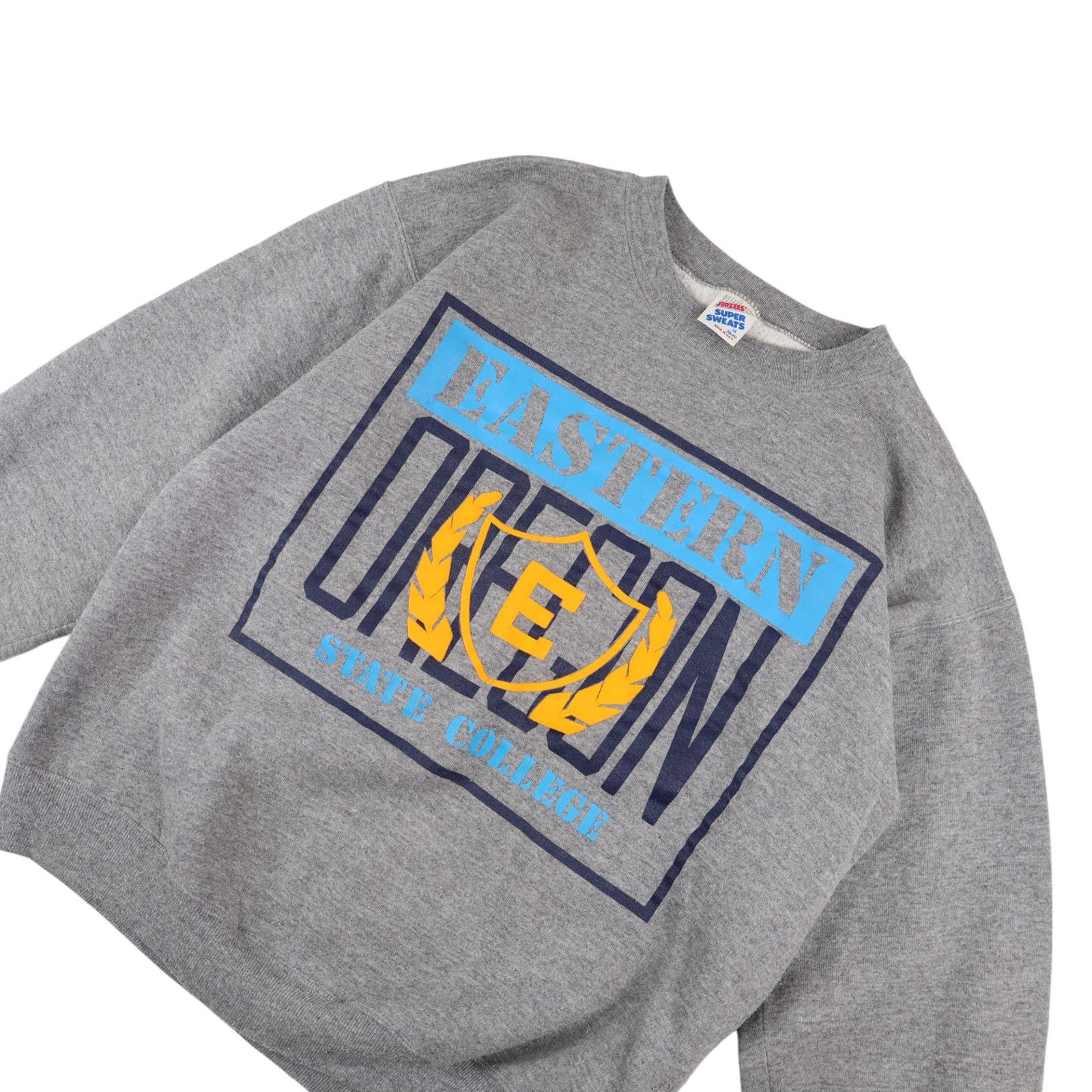 Vintage Vintage 90s Eastern Oregon State College Graphic Sweatshirt Size US M / EU 48-50 / 2 - 2 Thumbnail