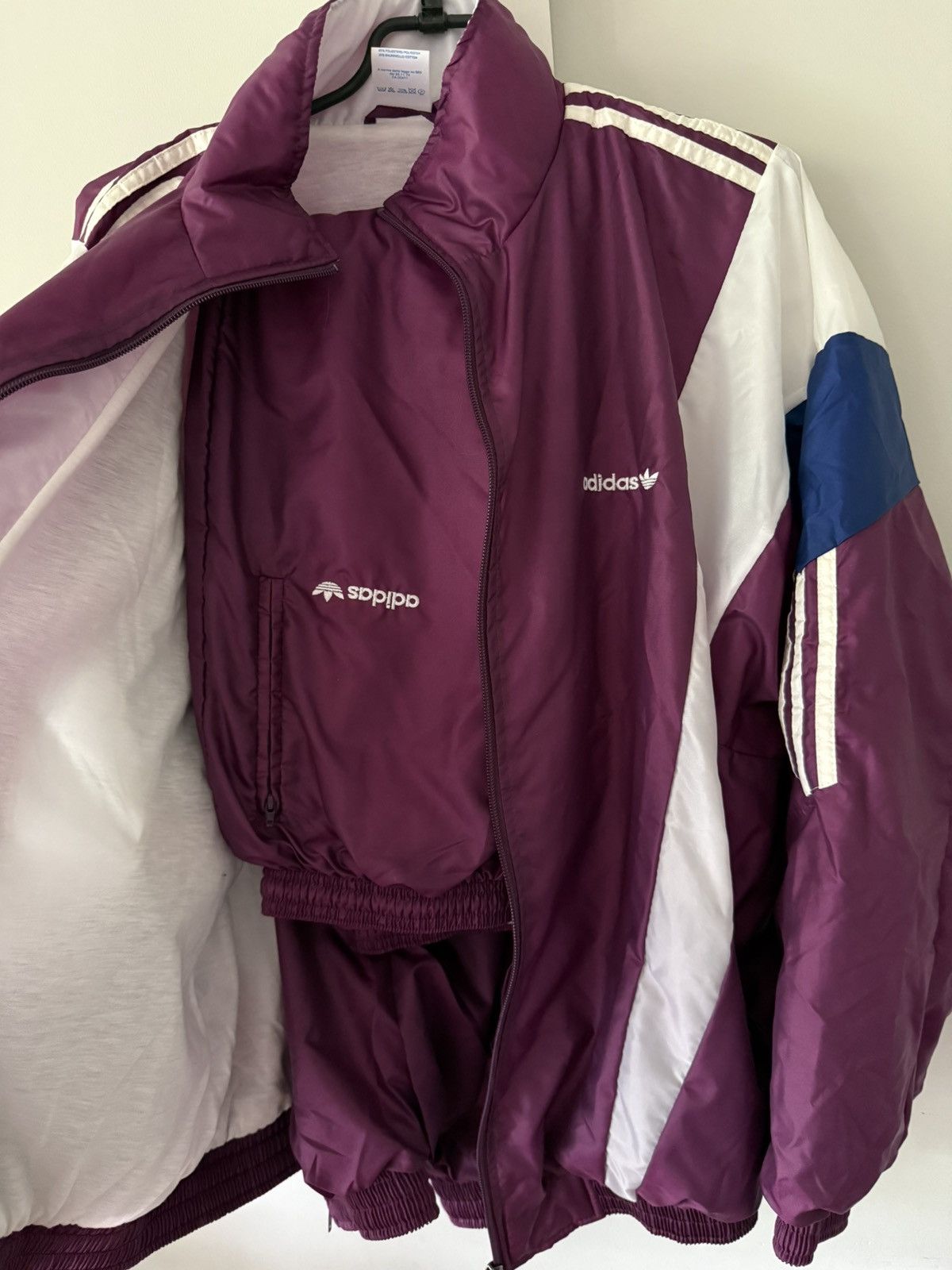 Adidas Vintage adidas training (jacket and pants) Size US L / EU 52-54 / 3 - 3 Thumbnail