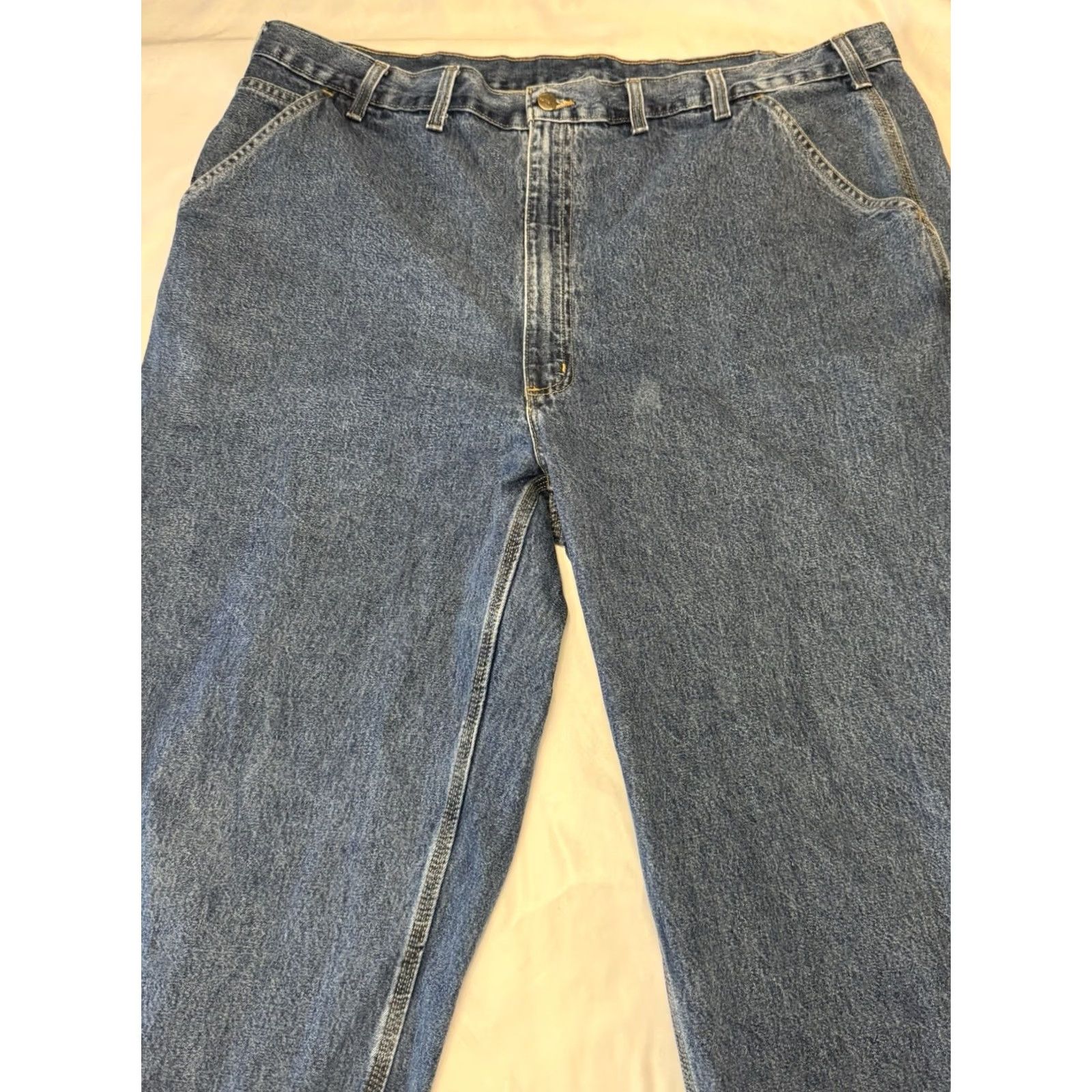Carhartt VINTAGE Carhartt Jeans Pants Denim Dungaree 46x32 Blue Work Mens Size US 30 / EU 46 - 2 Thumbnail