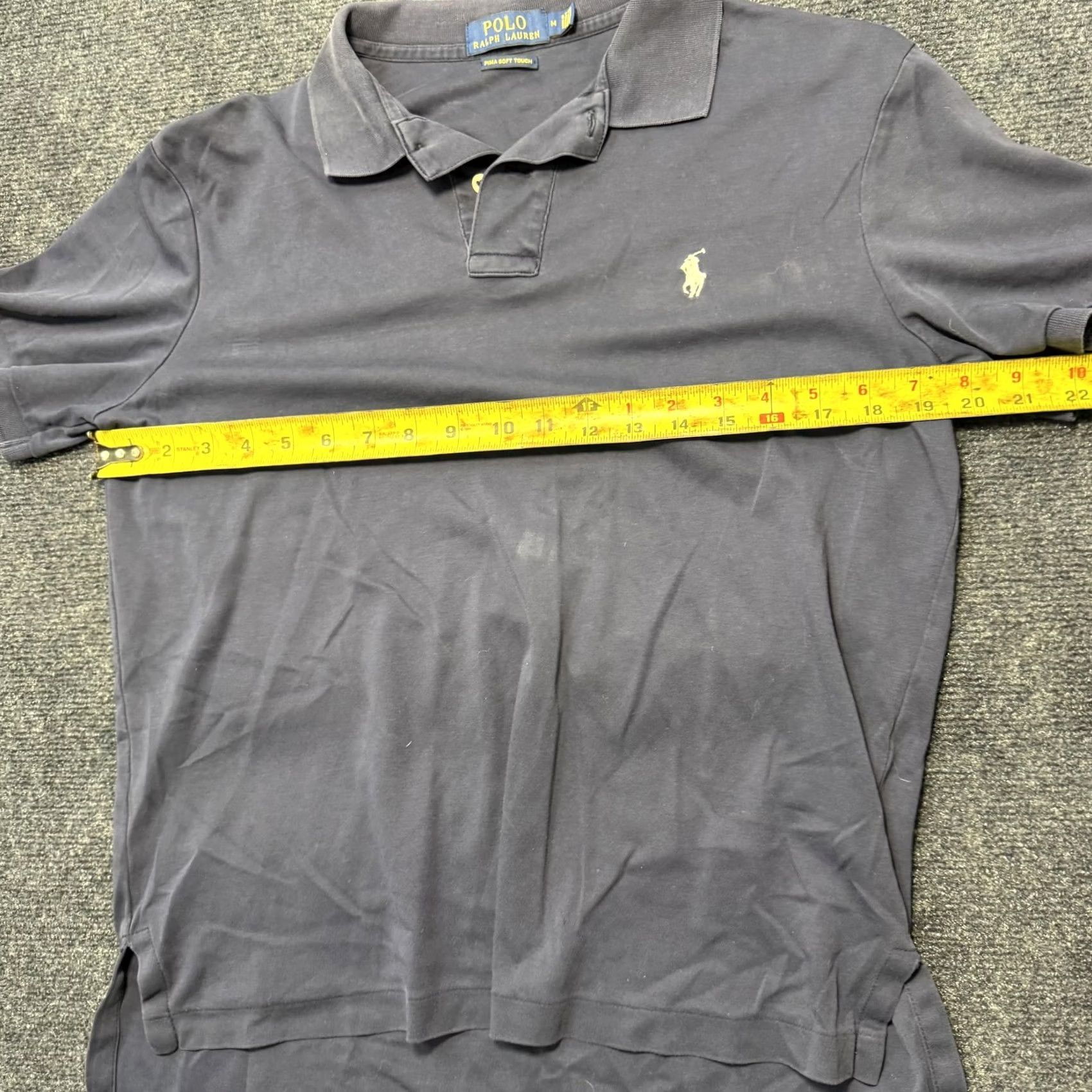 Polo Ralph Lauren Polo Ralph Lauren Polo Shirt Mens M Blue Pima Soft Touch Knit Logo Casual Size US M / EU 48-50 / 2 - 6 Thumbnail