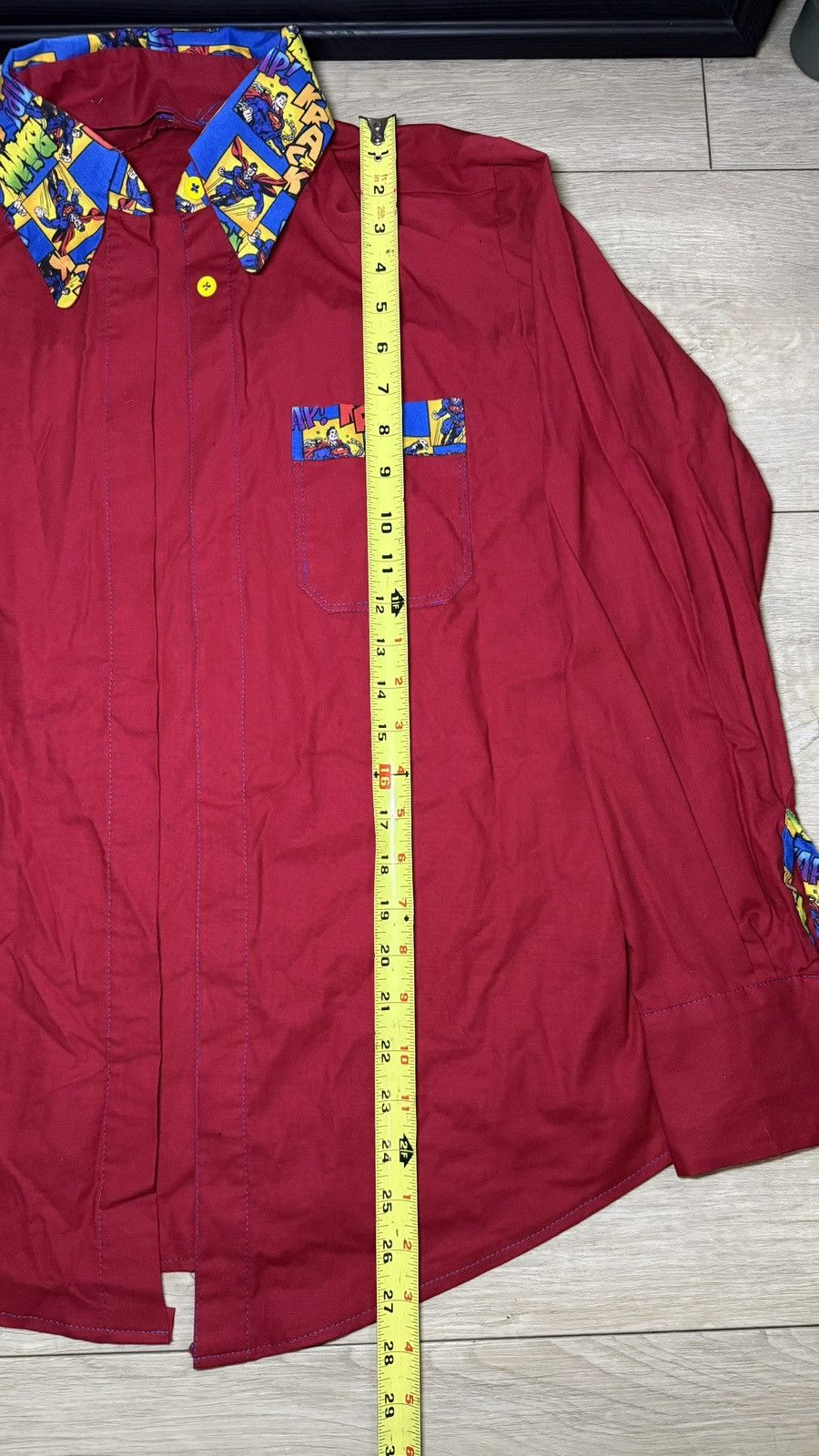 DC Comics Vintage 1990s Superman Long Sleeve Dress Shirt Size US L / EU 52-54 / 3 - 4 Thumbnail