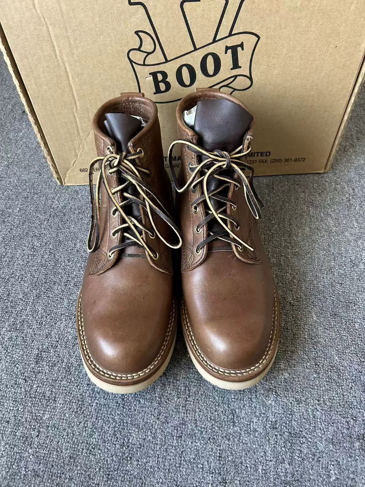 Viberg Viberg Boots UK7.5 Brown Leather Work Boots Size US 9.5 / EU 42-43 - 1 Thumbnail