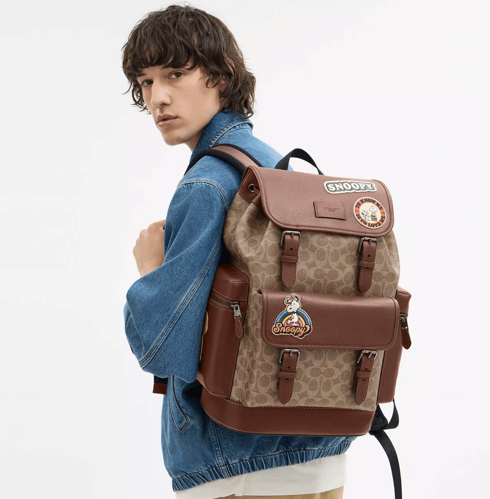 Coach MEN's Coach X Peanuts Sprint Backpack With Patches CBI44 Size ONE SIZE - 8 Thumbnail