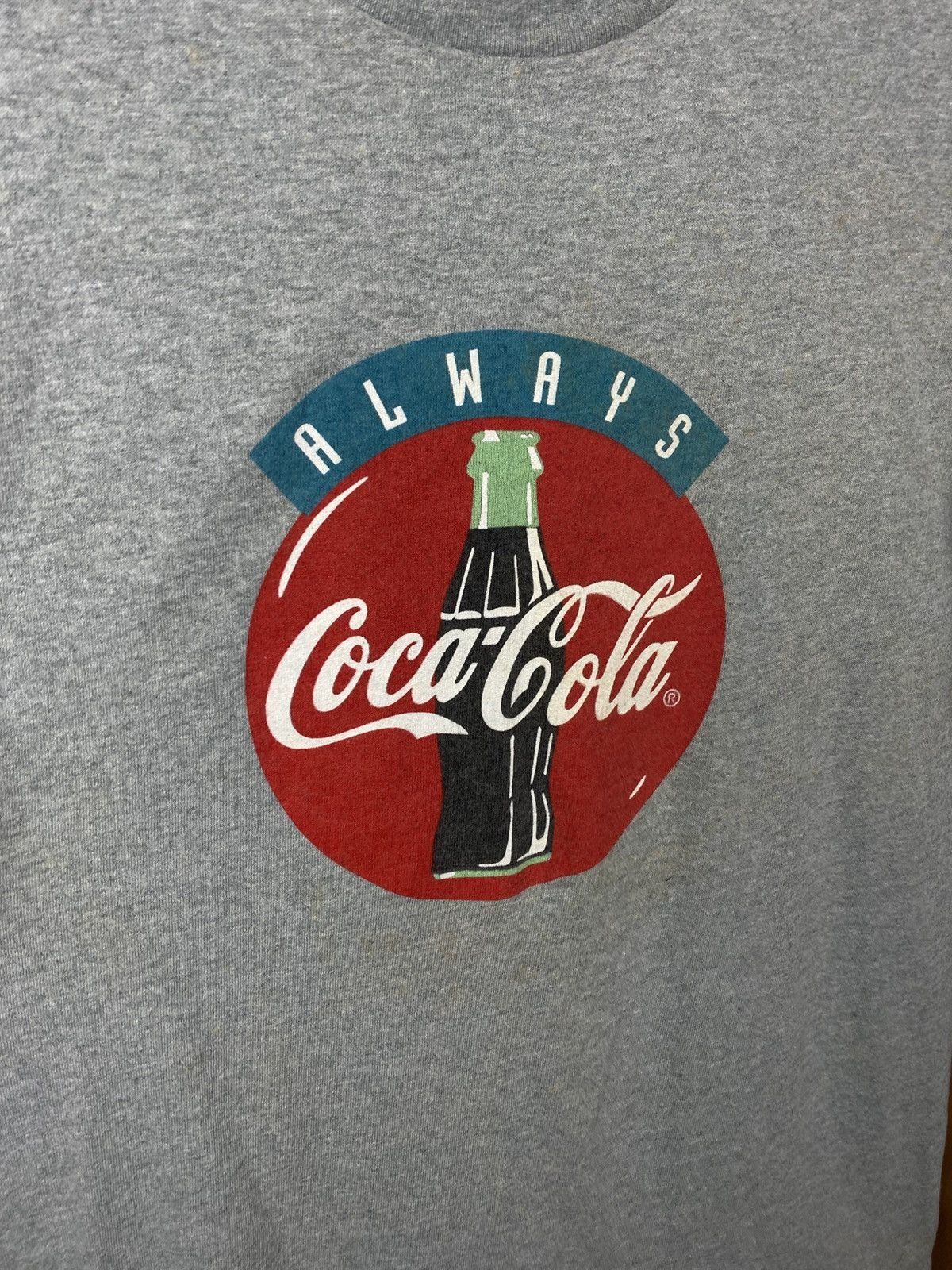 Coca Cola 🍹Vintage 90s T-Shirt Always Coca Cola Hanes VTG Tee🍹 Size US L / EU 52-54 / 3 - 2 Thumbnail
