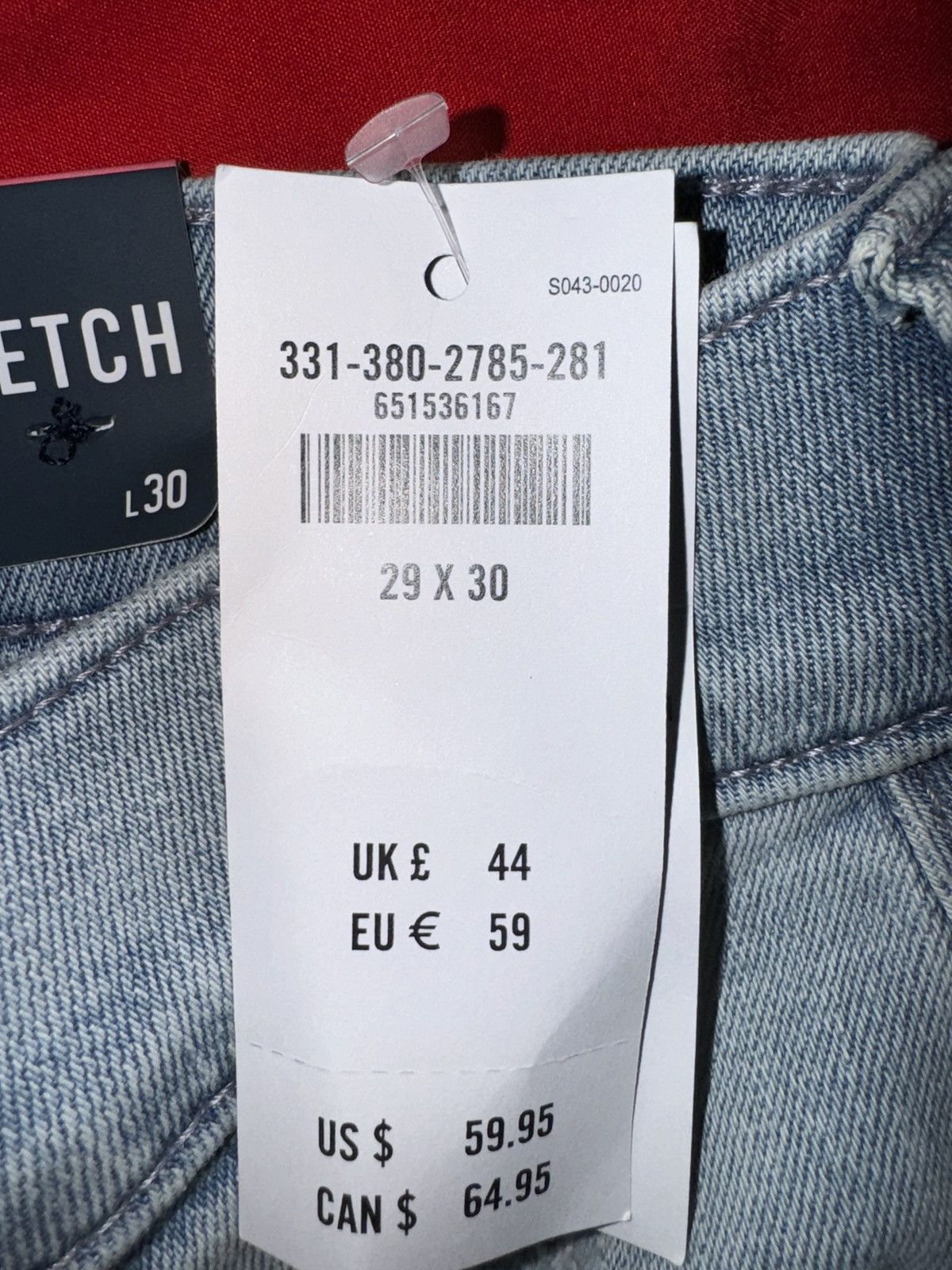Hollister Hollister Light Blue Skinny Jeans 29x30 Size US 29 - 6 Thumbnail