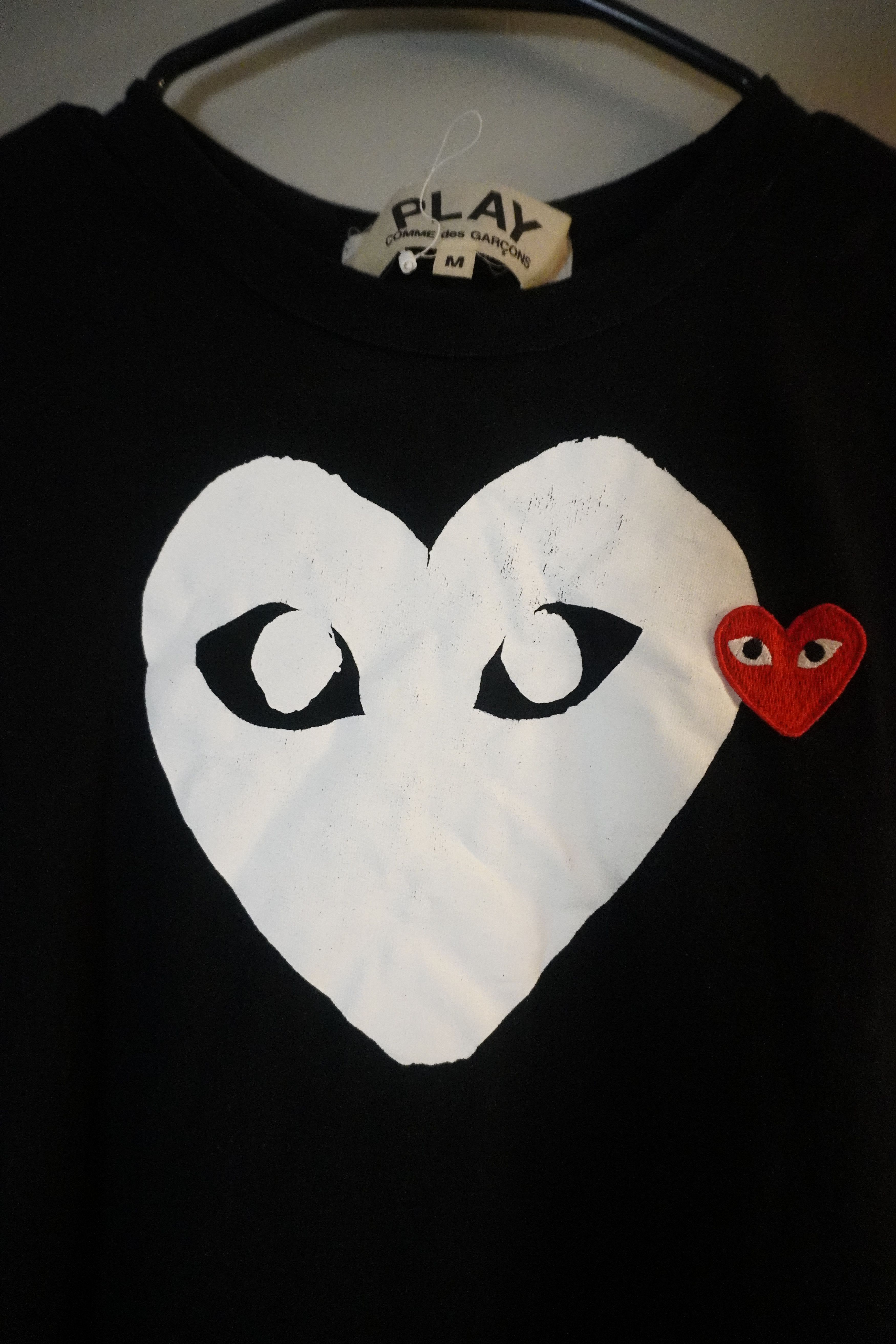 Comme des Garcons Size M Comme des Garçons PLAY Black T-Shirt Size US M / EU 48-50 / 2 - 2 Thumbnail