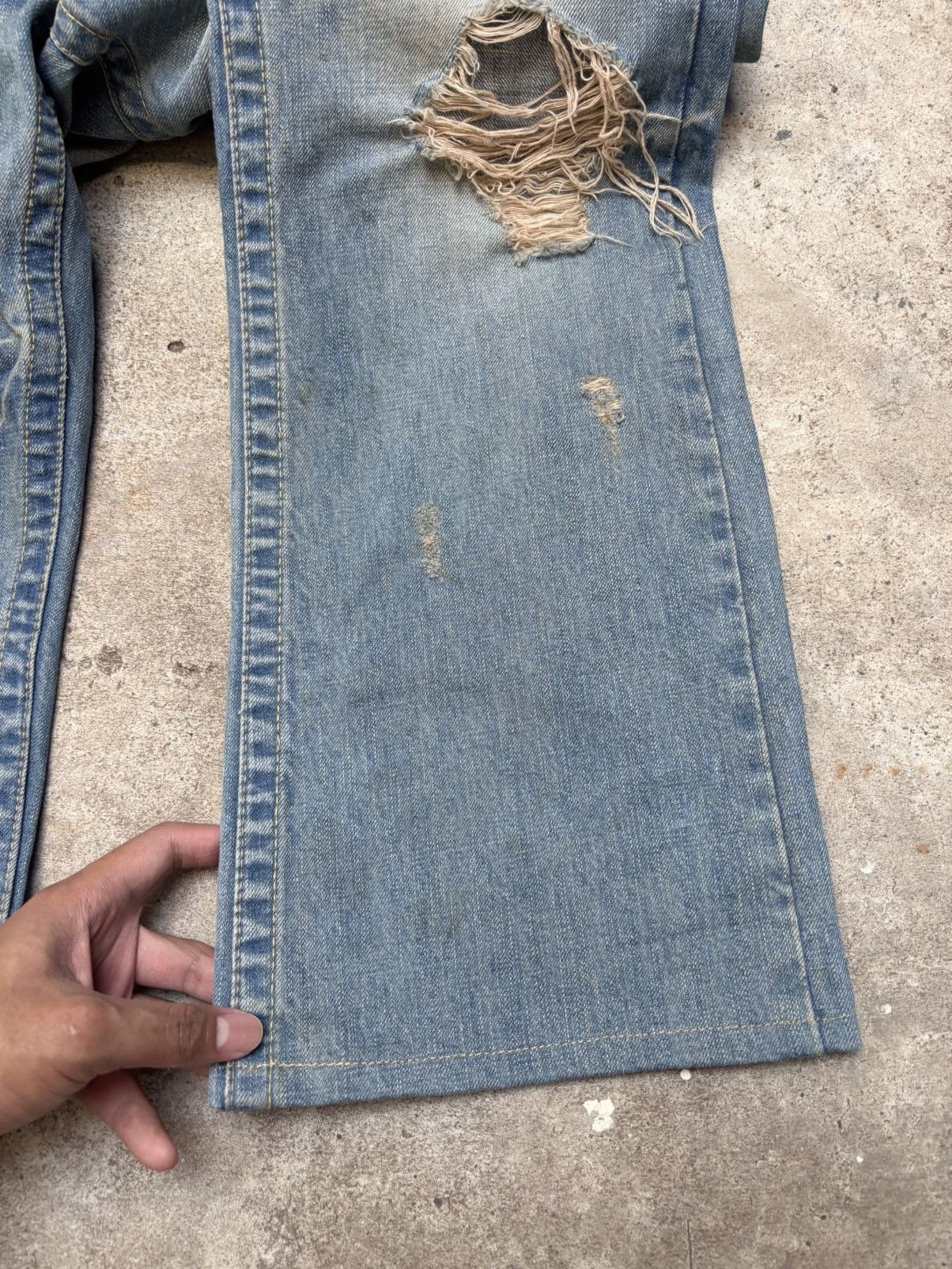 Le Grande Bleu (L.G.B.) RED PEPPER Indian Boot Cut Flared Jeans Denim Size 33 Size US 33 - 22 Thumbnail