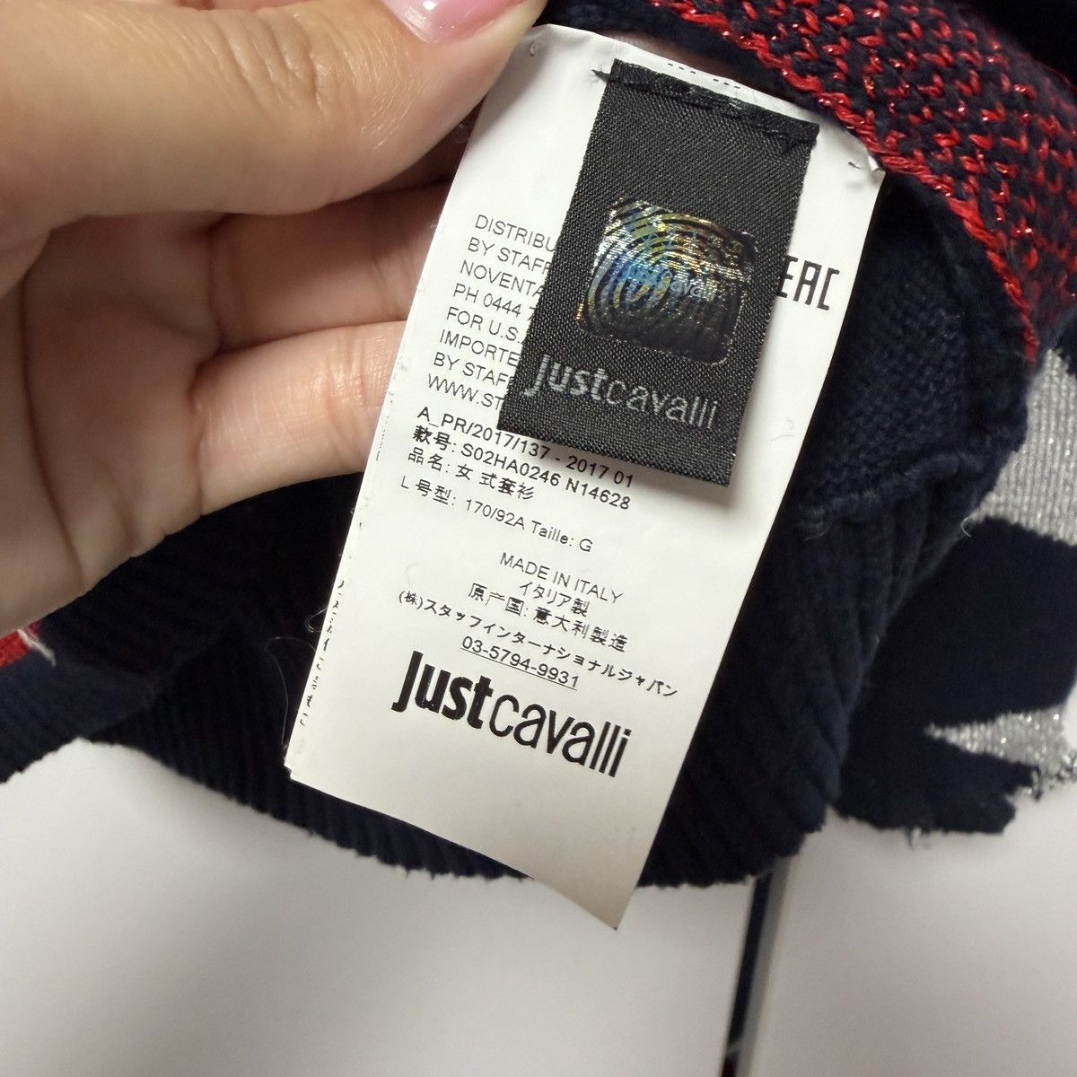 Just Cavalli Just Cavalli women's sweater with stars, vintage rare Size L / US 10 / IT 46 - 8 Thumbnail