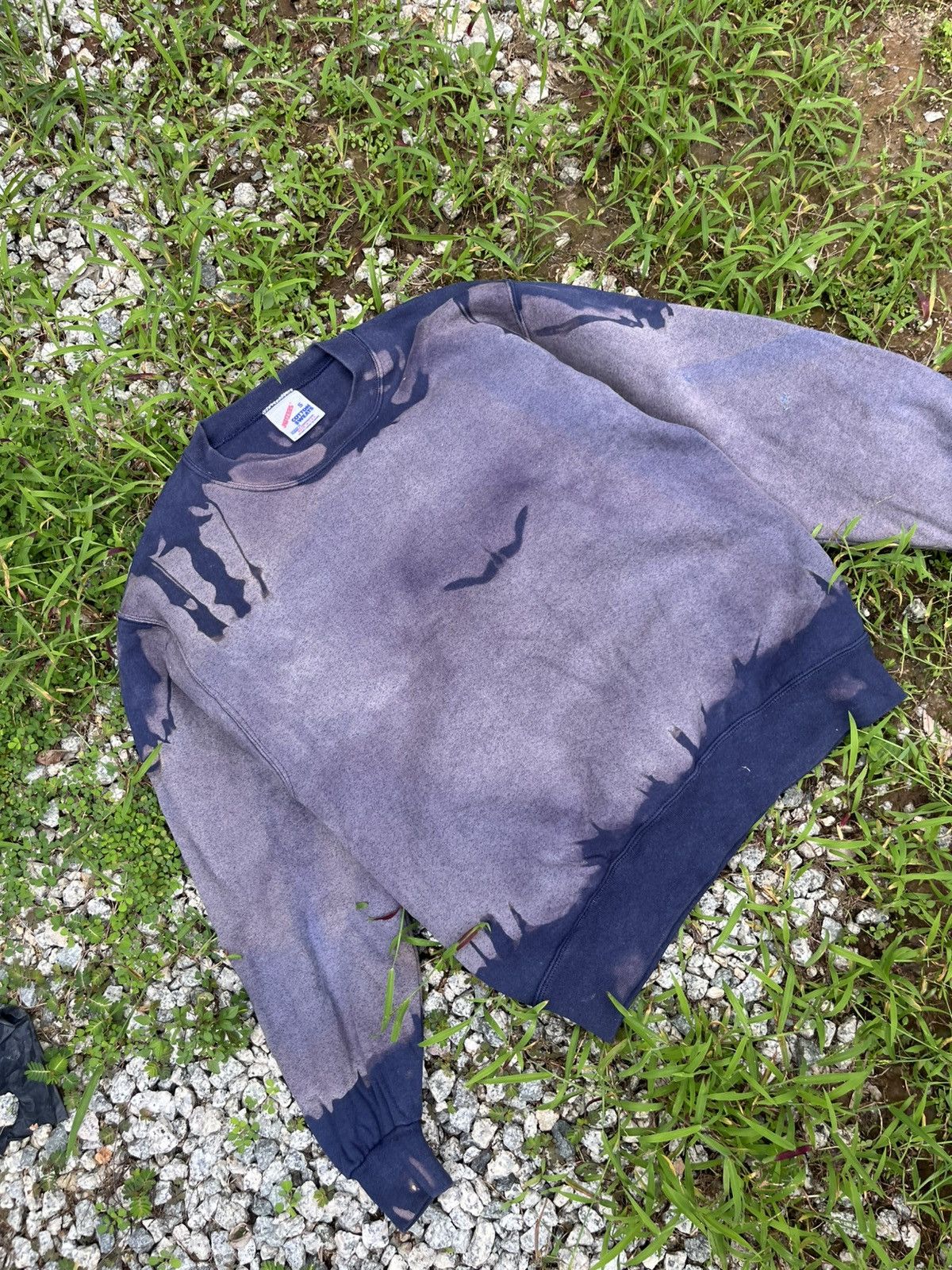 Vintage 💥Crazy Acid wash 90s Blank Jerzees Swetshirts Size US S / EU 44-46 / 1 - 2 Thumbnail