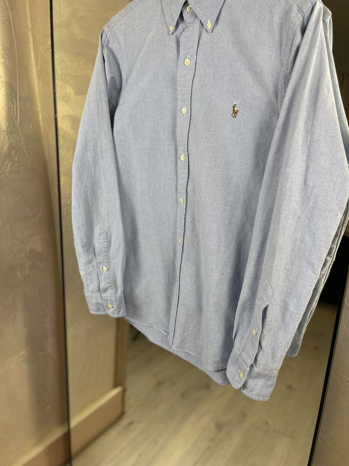 Polo Ralph Lauren Ralph Lauren Slim Fit Oxford Shirt – Premium Blue Marl Size US M / EU 48-50 / 2 - 7 Thumbnail