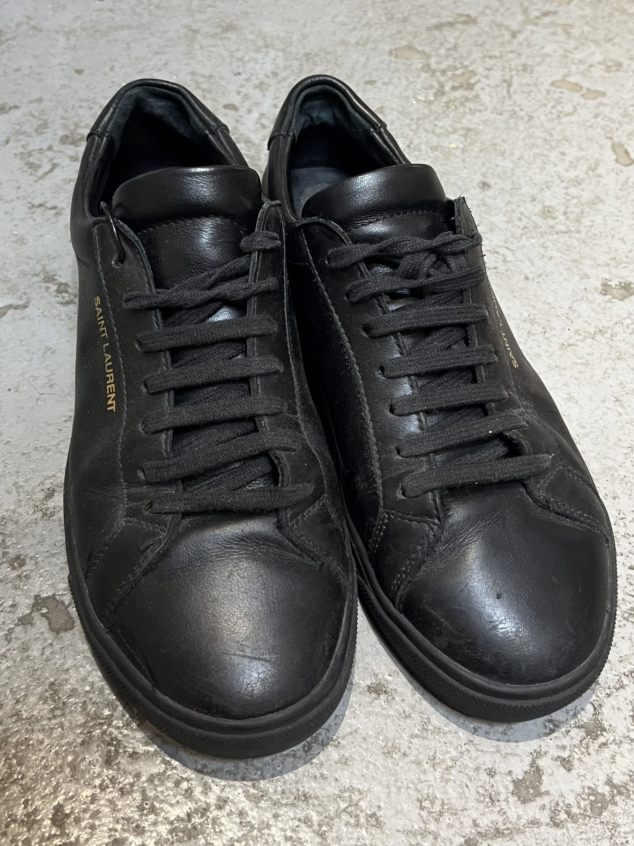 Saint Laurent Paris Saint Laurent Paris Andy Low Leather shoes Size US 7.5 / IT 37.5 - 6 Thumbnail