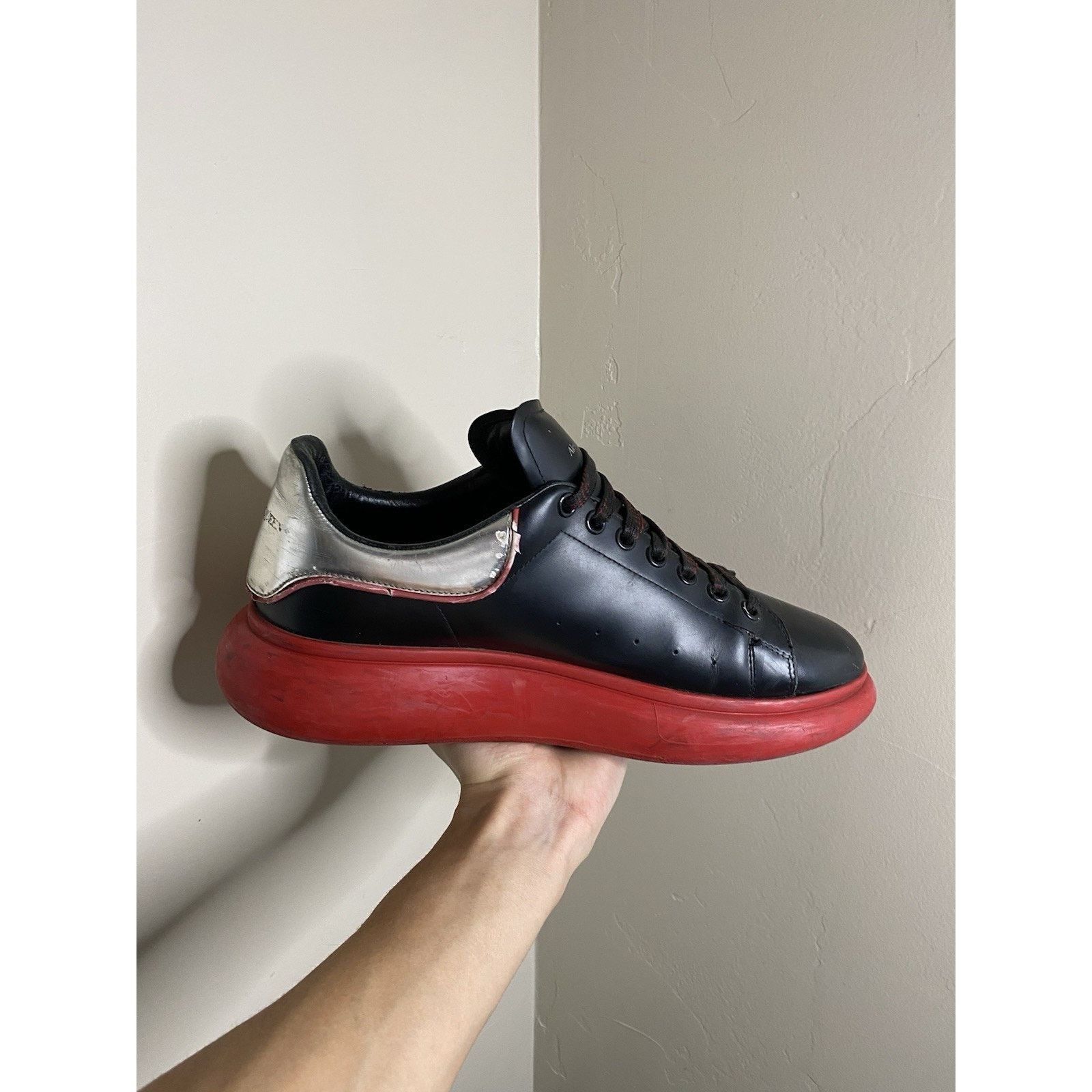 Alexander McQueen Alexander McQueen 'Black Silver Lust Red' ( 12 US) Size US 12 / EU 45 - 17 Thumbnail