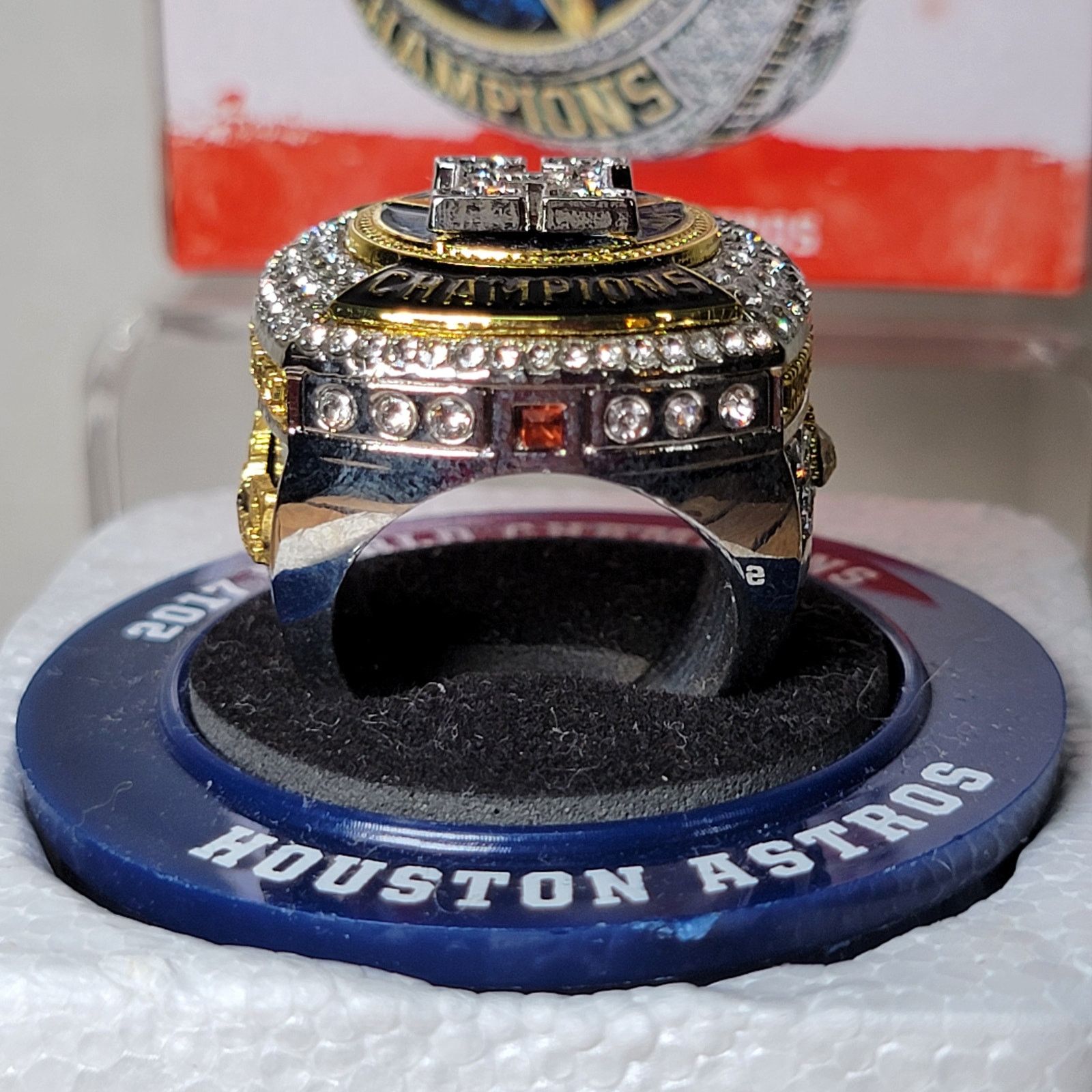 Other Houston Astros 2017 World Champs Replica Ring w/Box-Size 12 Size ONE SIZE - 3 Thumbnail