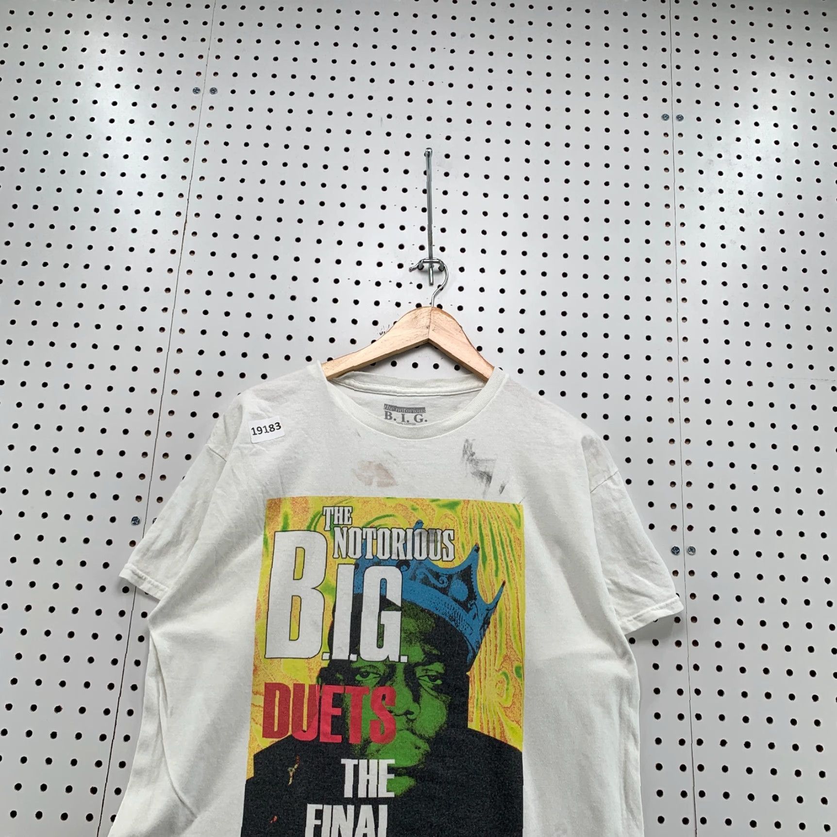 Vintage Notorious BIG Duets The Final Chapter Shirt White Adult Large Music Hip Hop T 22x27 Mens Size US L / EU 52-54 / 3 - 6 Thumbnail