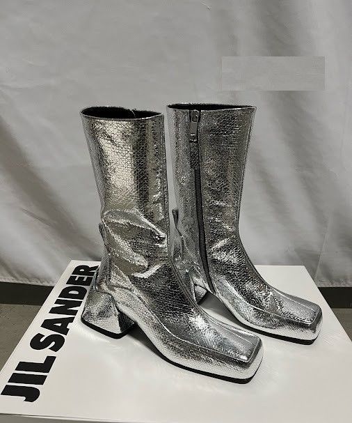 Jil Sander o1loc1c1124 Boot in Silver Size US 7 / IT 37 - 1 Preview