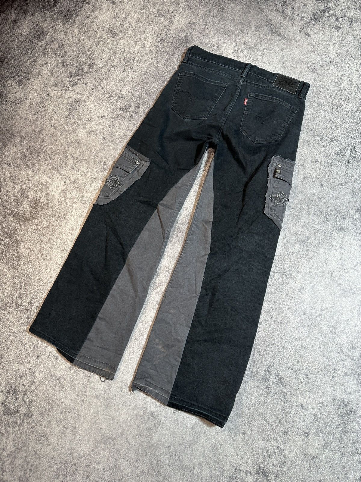 Levi's Y2K Vintage Levis Custom Baggy Pants Cargo Streetwear Rare M Size US 32 / EU 48 - 5 Thumbnail