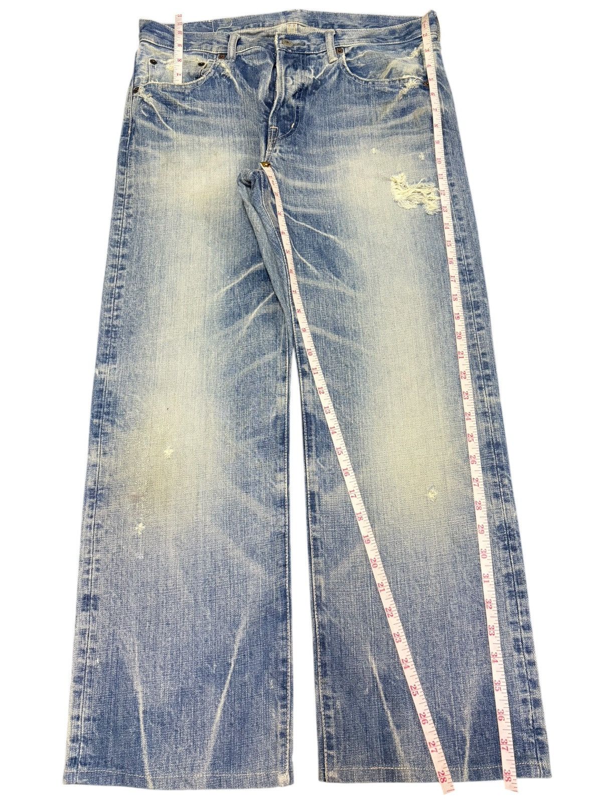Spellbound Vintage Japanese Spellbound Distressed Loose Jeans Size US 33 - 7 Thumbnail