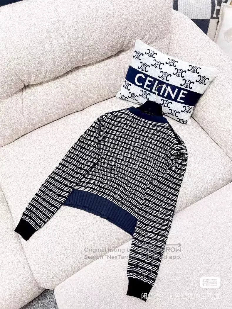 Chanel Chanel Striped round-neck long-sleeved knitted cardigan co Size XS / US 0-2 / IT 36-38 - 3 Thumbnail